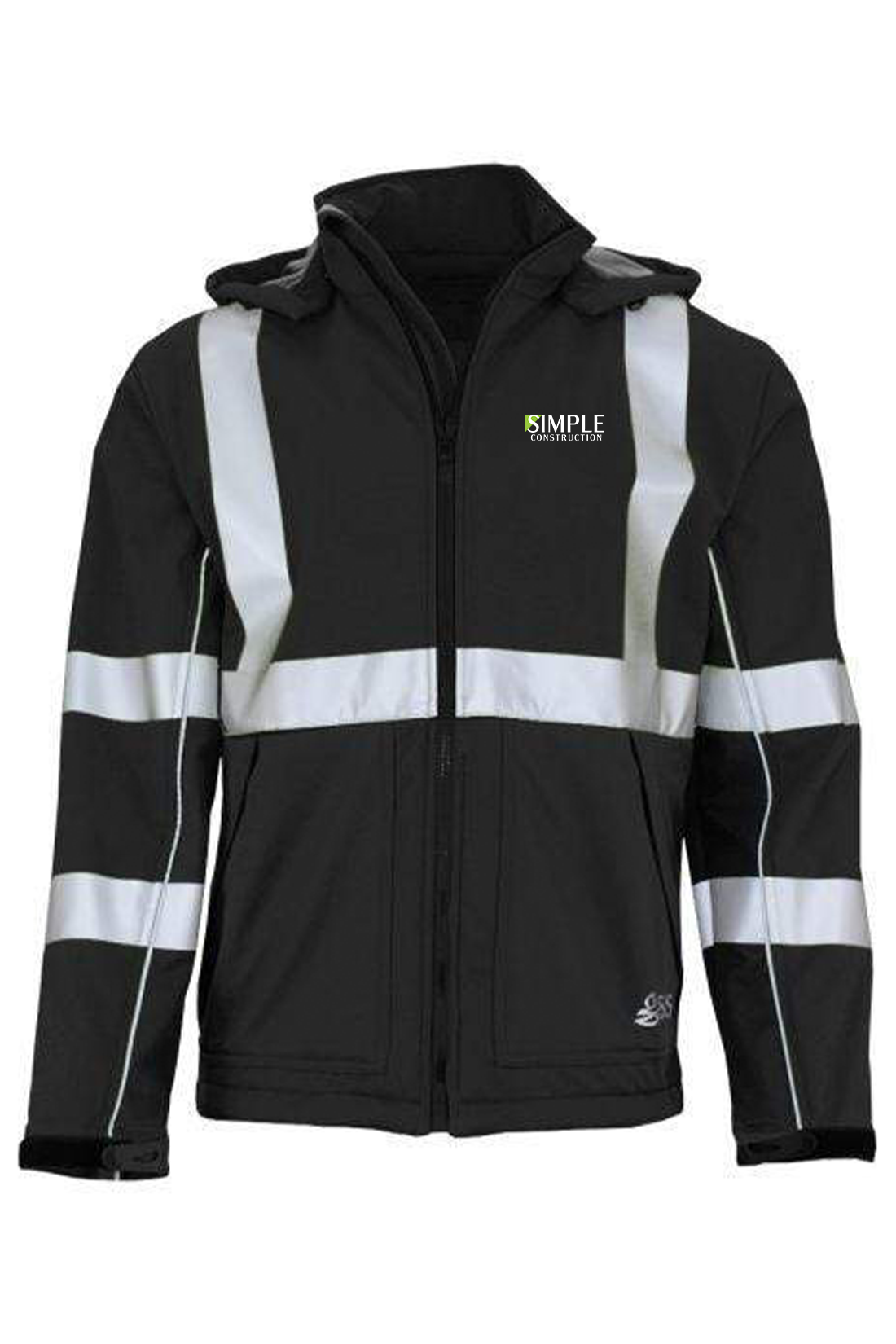 GSS Weather proof softshell with Telfon,BLACK [Simple Construction]