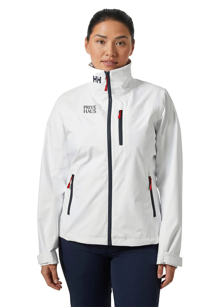 Helly Hansen Womens Crew Jacket 2.0, White [Prive Haus]