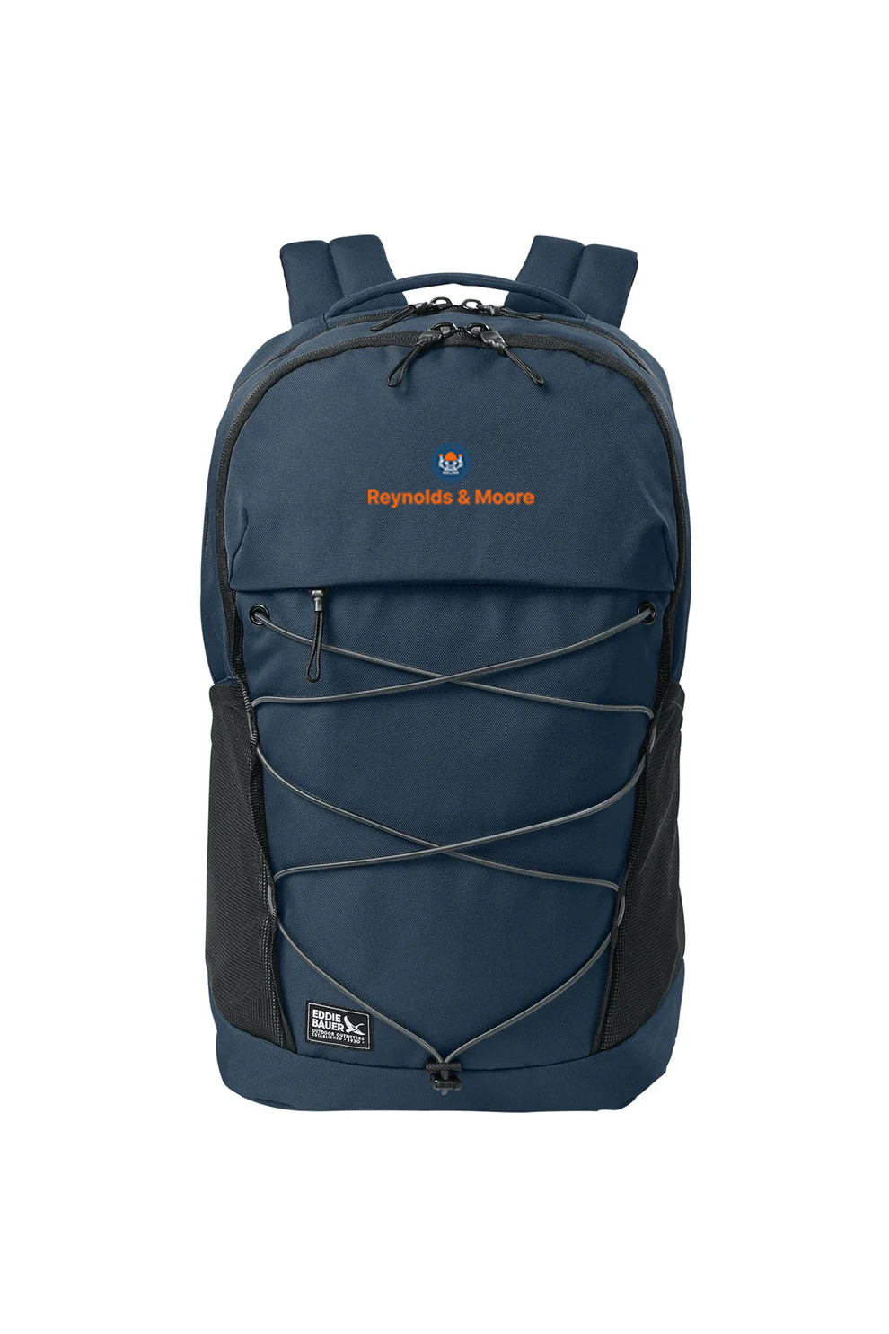 Eddie Bauer Adventurer Backpack, River Blue - Embroidery Navy [Reynolds and Moore]