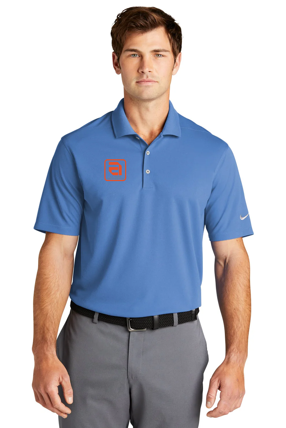 Nike Dri-FIT Micro Pique Polo, Valor Blue [AL Adams Construction]