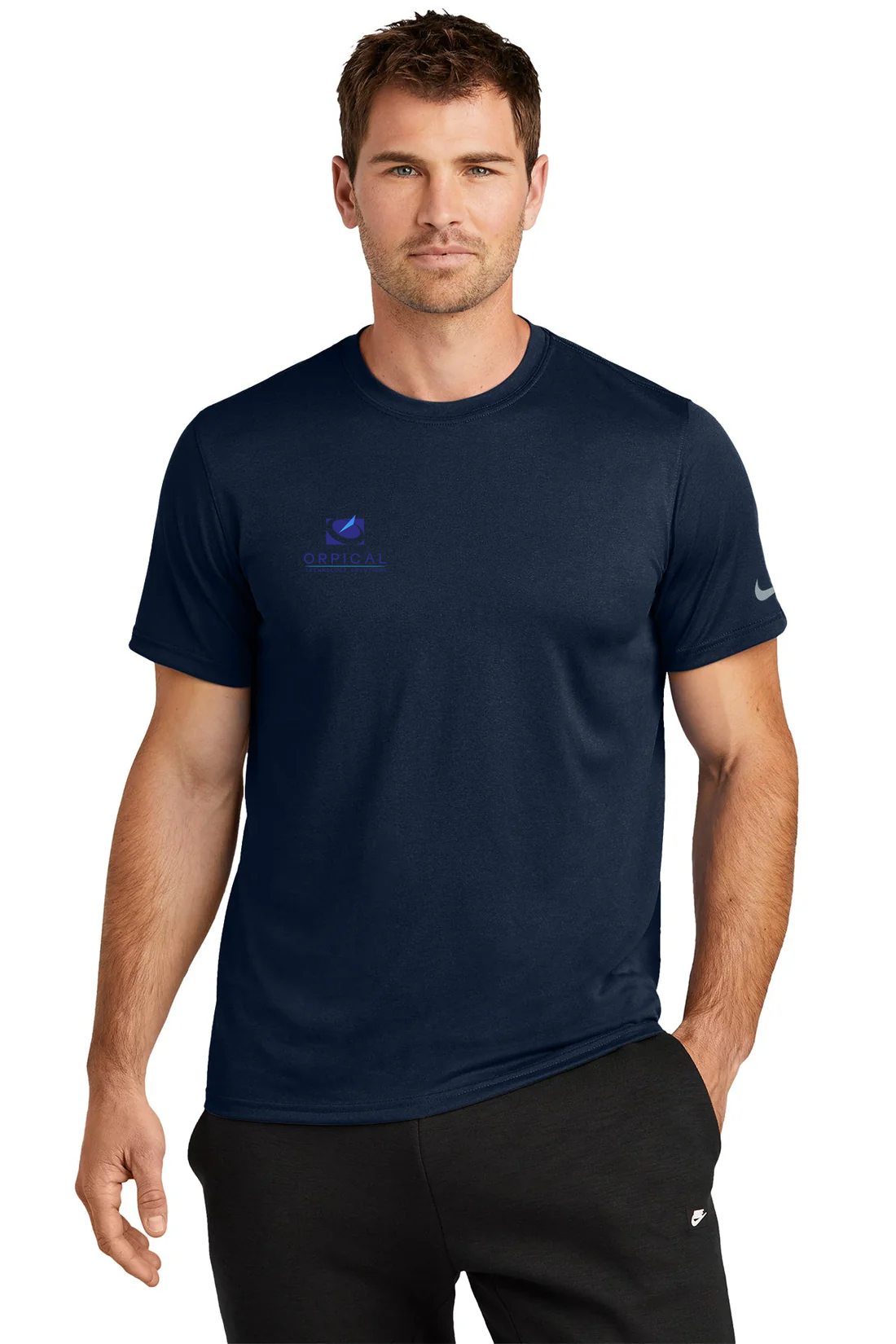 Nike Swoosh Sleeve rLegend Tee, College Navy [Orpical Technology Solutions]