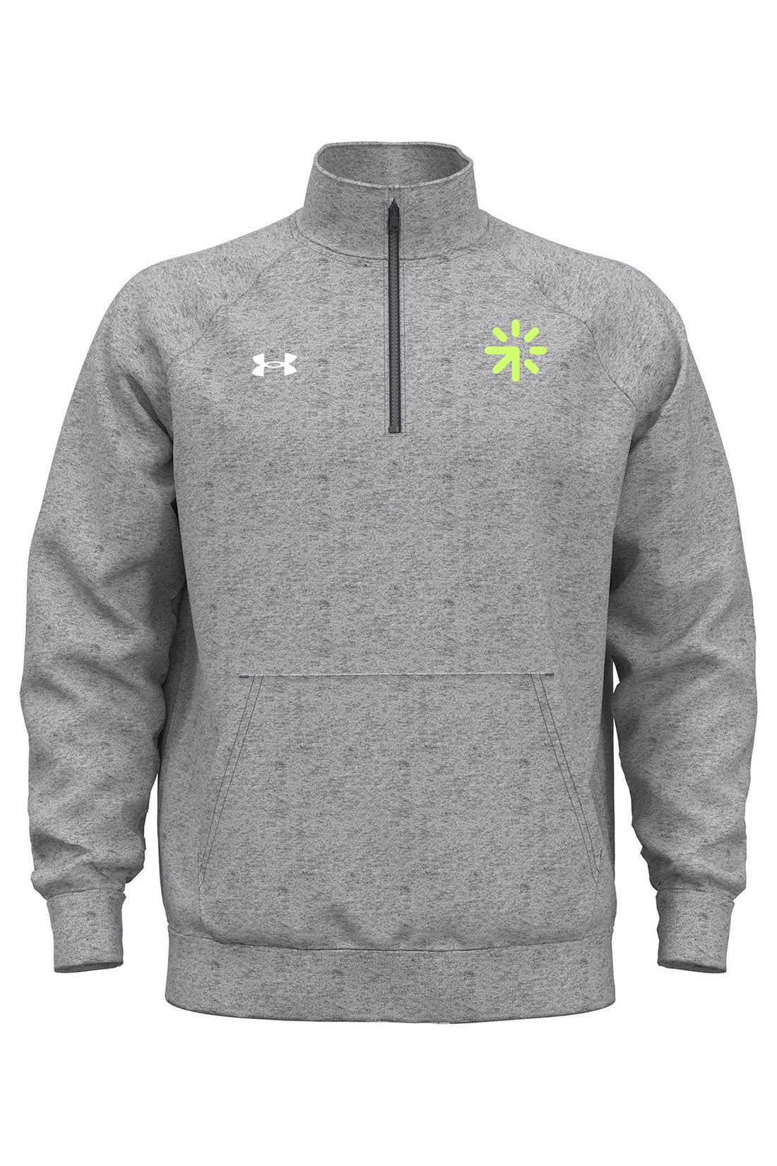 Under Armour Mens Rival Fleece Quarter-Zip, Grey Light [Lendware]