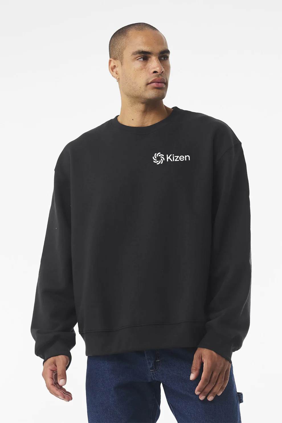 Bella Canvas Unisex Heavyweight Crewneck Sweatshirt, Vintage Black [Kizen]