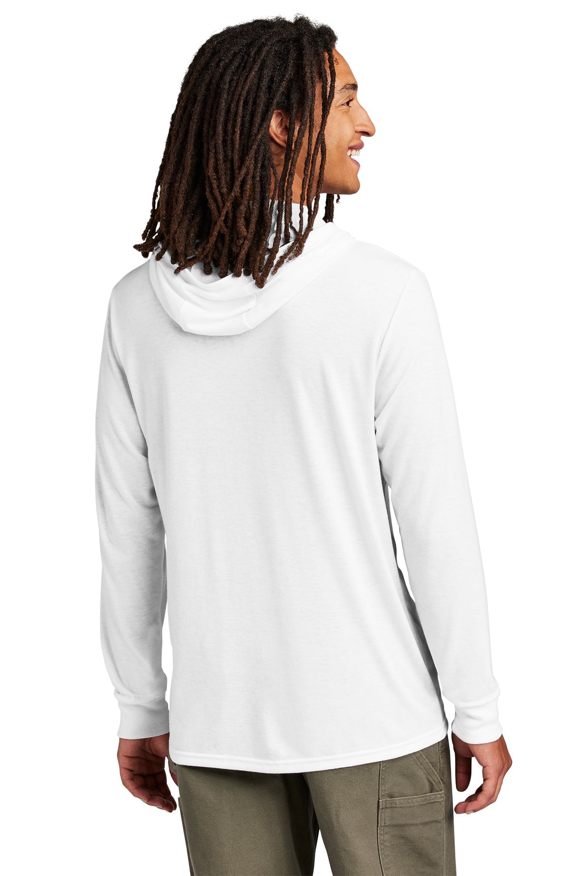 Allmade Unisex Tri-Blend Hoodie Custom Tee's, Bright White