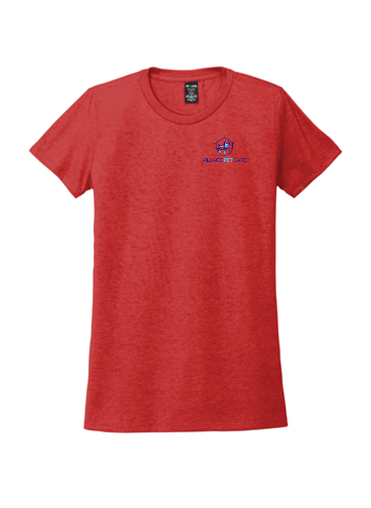 Allmade Women's Tri-Blend Tee, Rise Up Red [Village Pet Care]