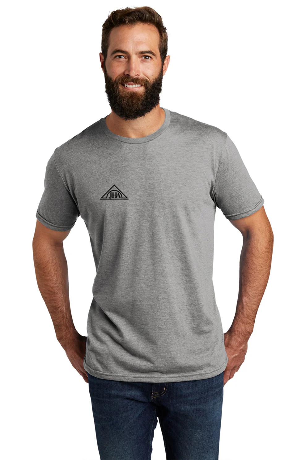 Allmade Unisex Tri-Blend Tee, Aluminum Grey [Johnstown Housing Authority]