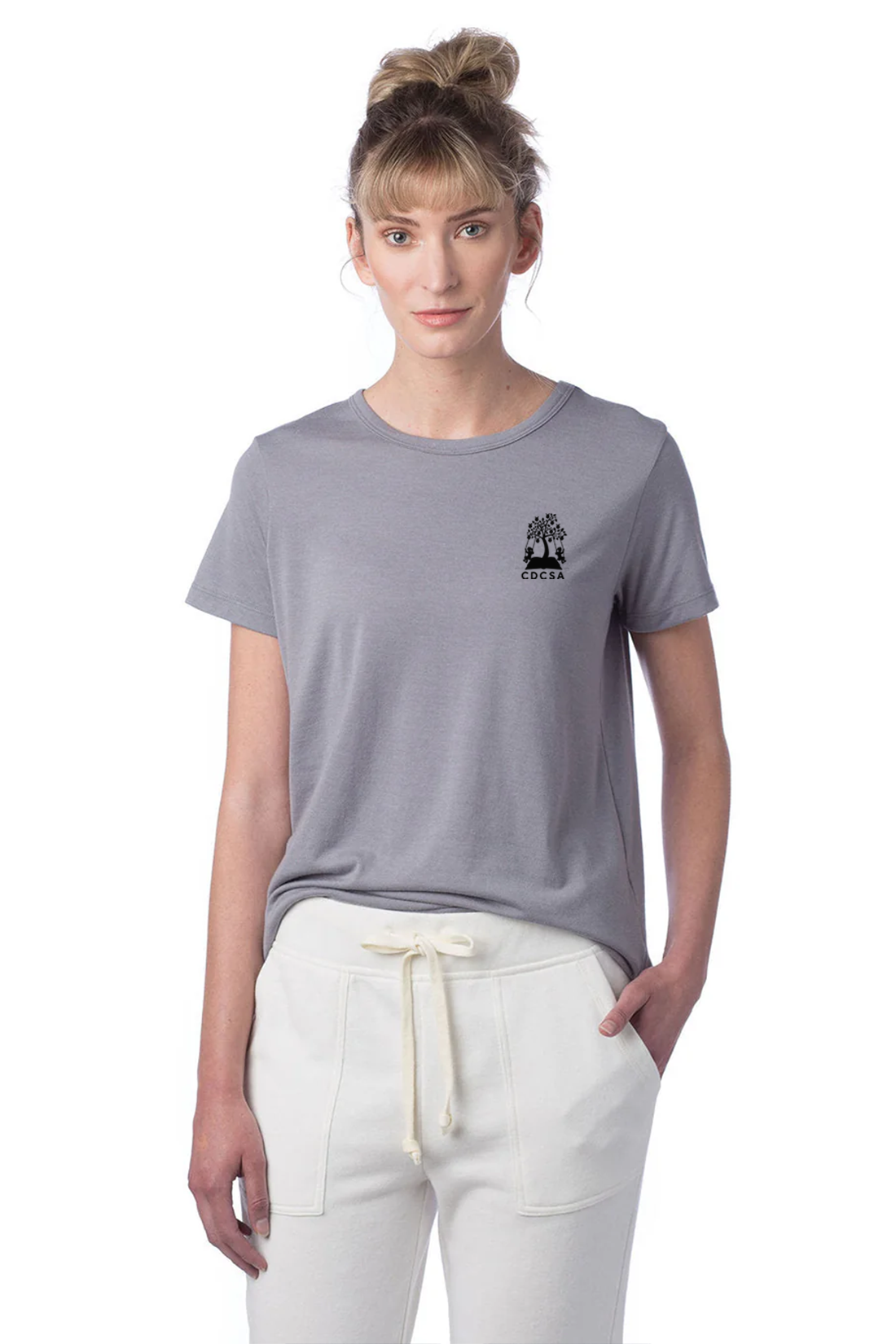 Alternative Ladies Tri-Blend Tee, Nickel [CDCSA]