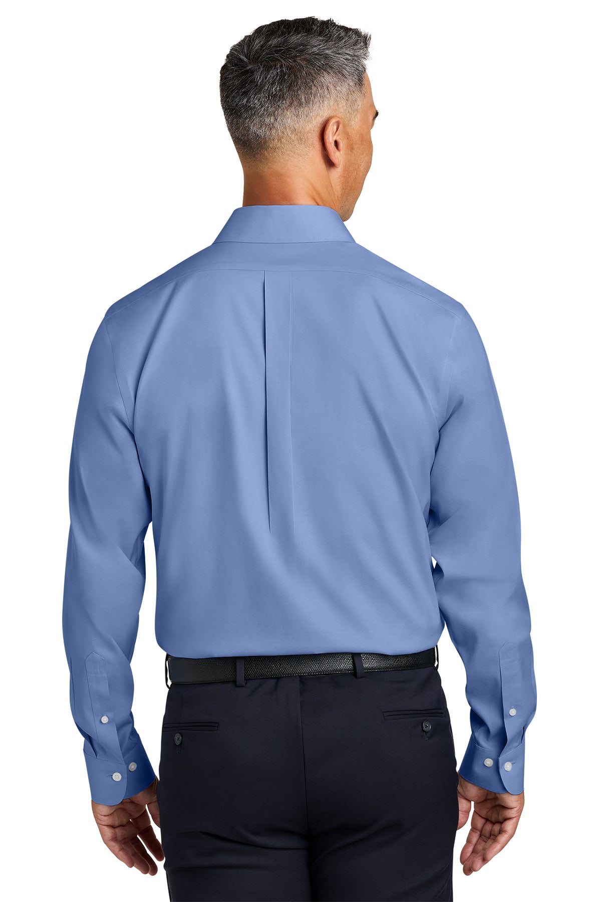 Brooks Brothers Wrinkle-Free Stretch Pinpoint Spread Collar Shirt, Cobalt Blue