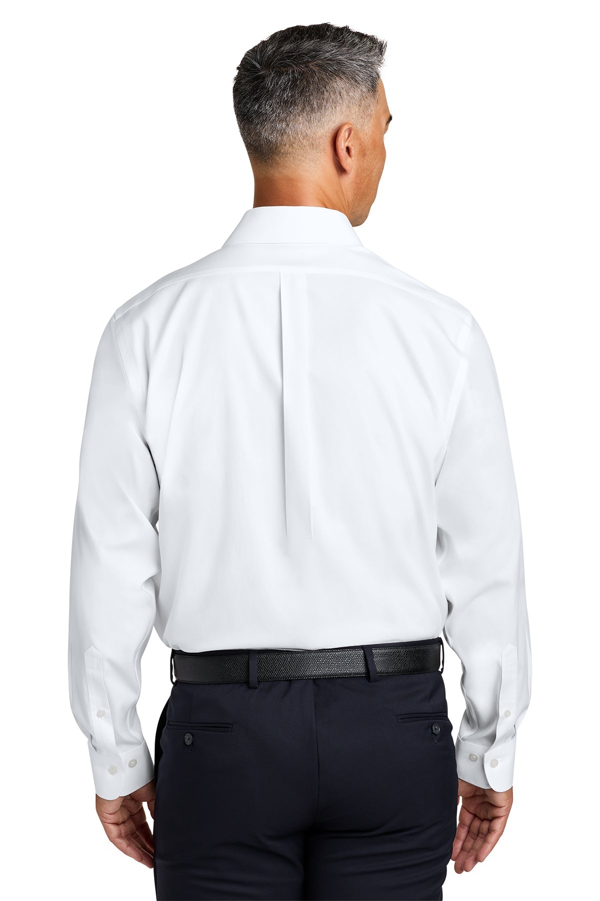 Brooks Brothers Wrinkle-Free Stretch Pinpoint Spread Collar Shirt, White [Mechanical Solutions]