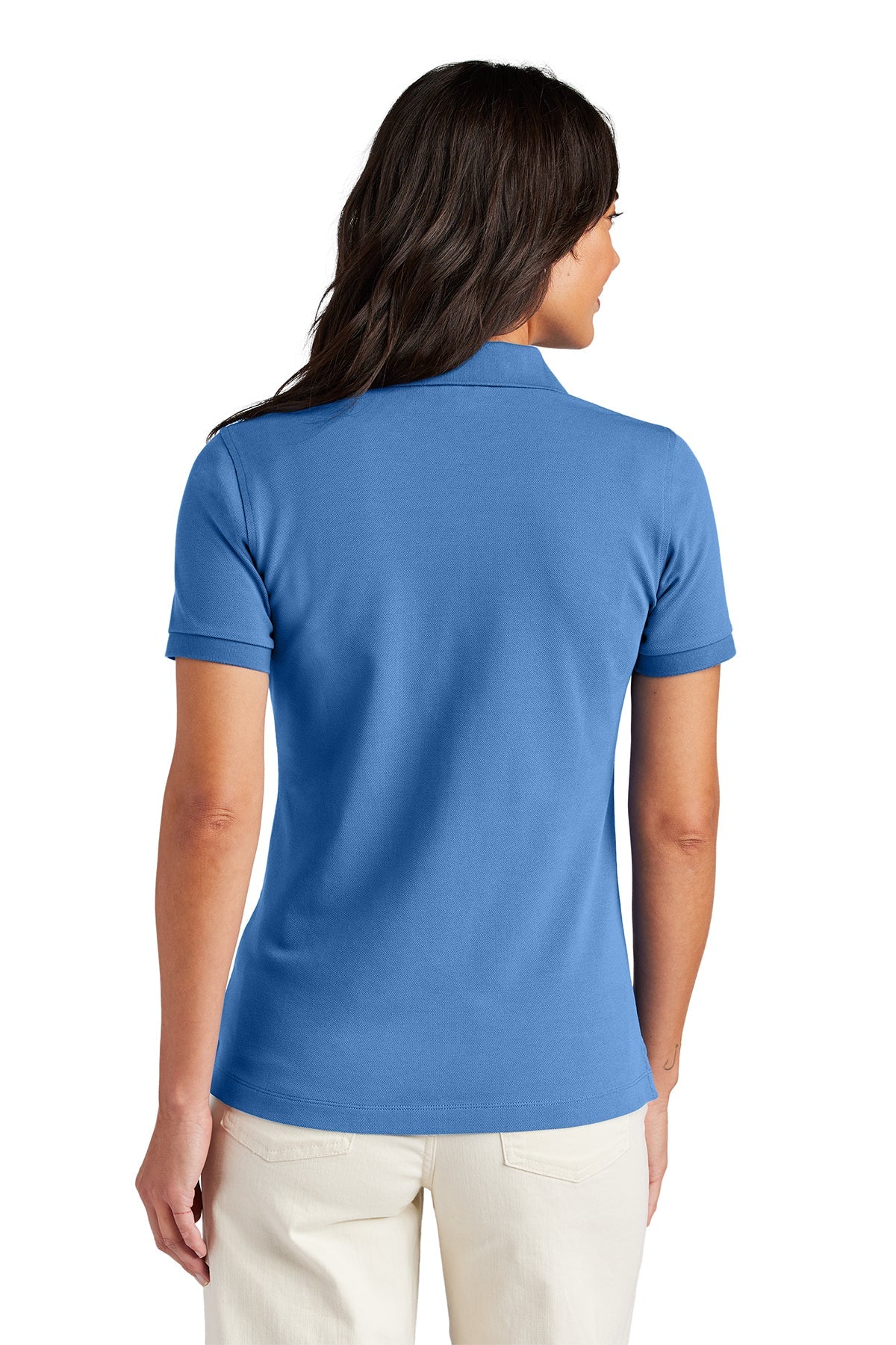 Brooks Brothers Women’s Pima Cotton Pique Custom Polos, Charter Blue