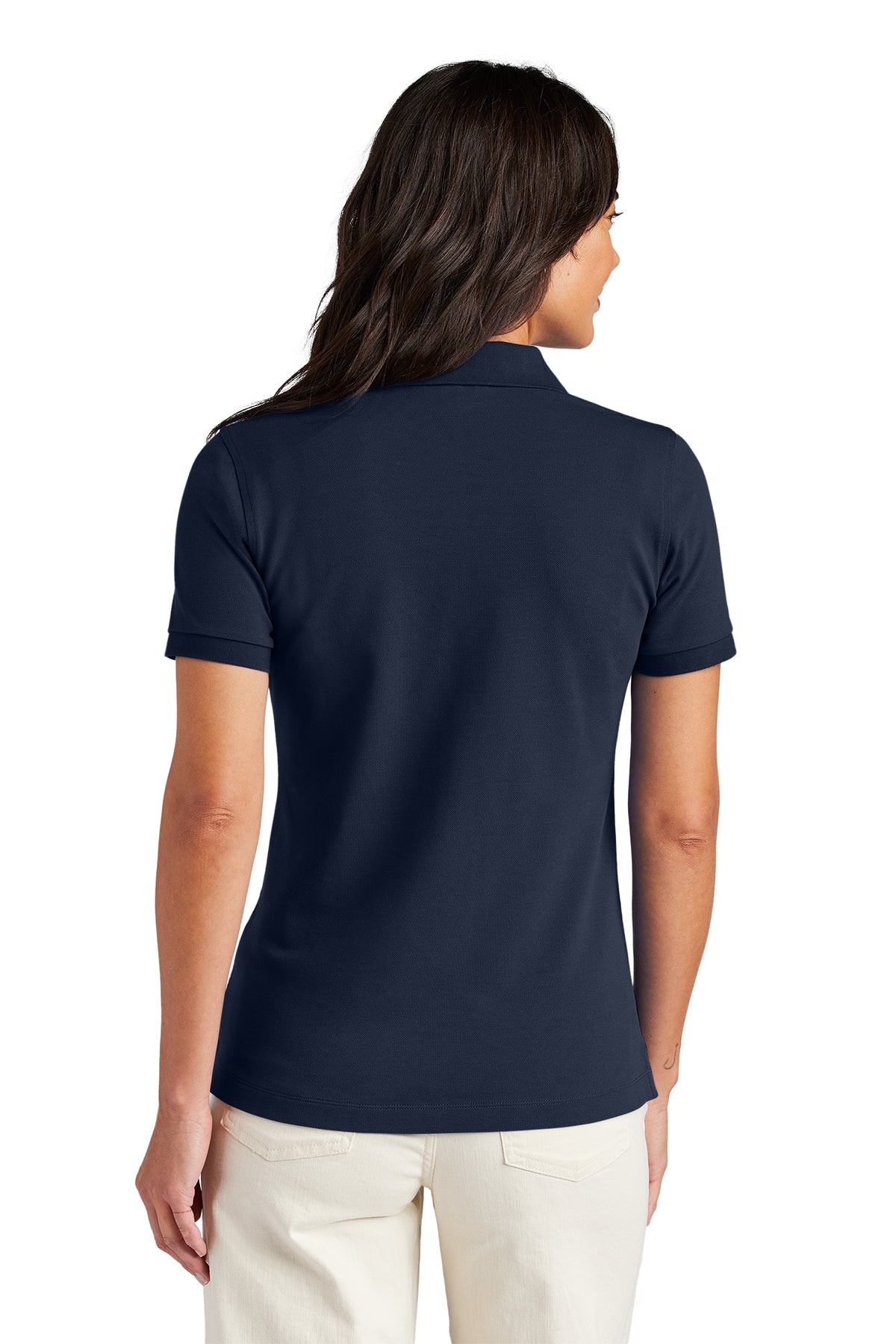 Brooks Brothers Women’s Pima Cotton Pique Custom Polos, Navy Blazer [AllEarth Renewables]