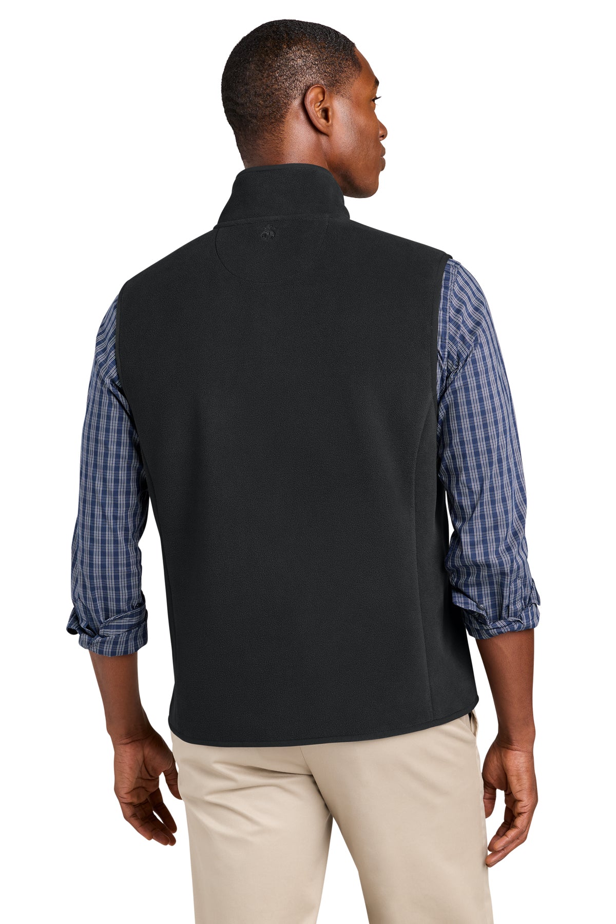 Brooks Brothers Custom Fleece Vest, Deep Black