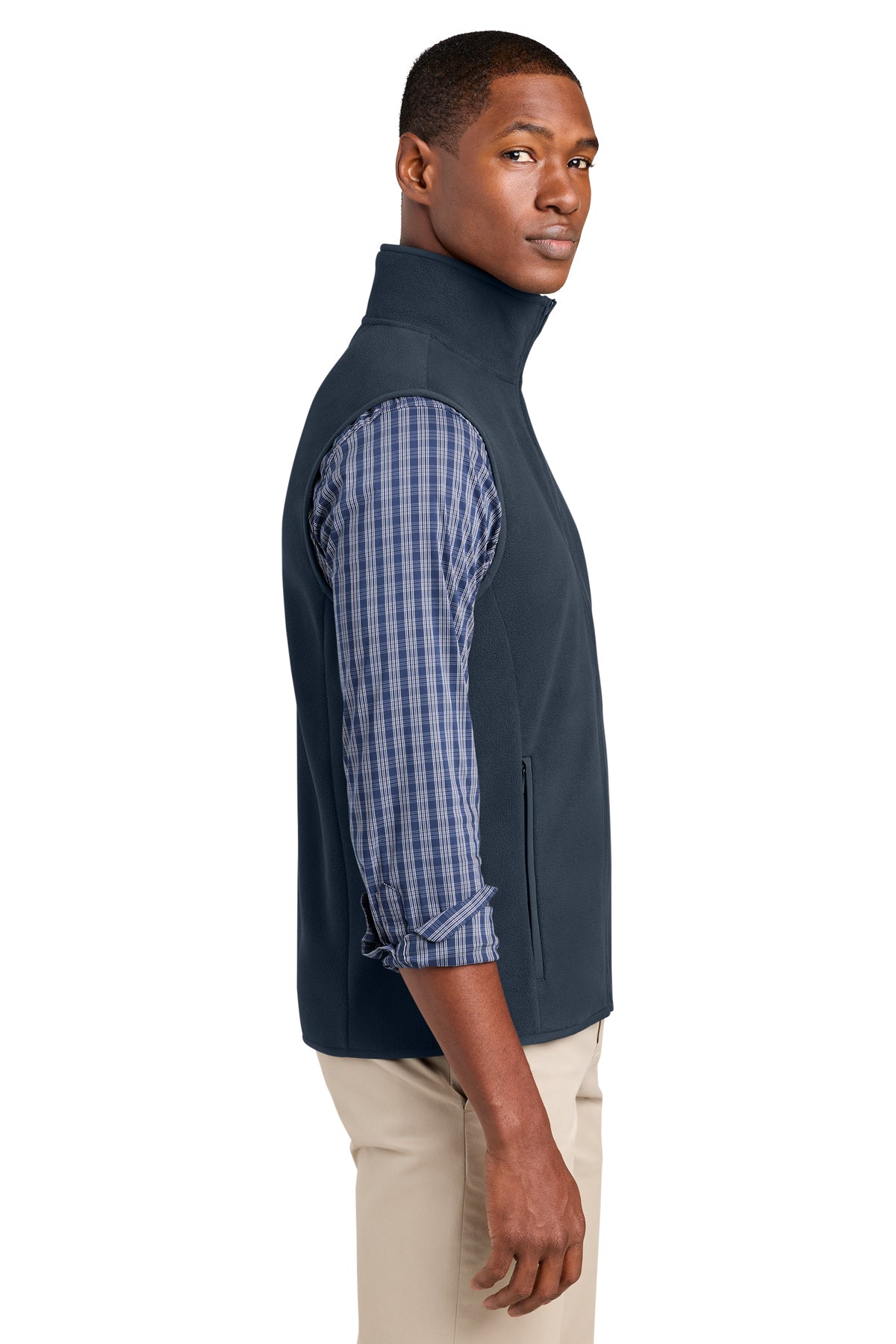 Brooks Brothers Custom Fleece Vest, Night Navy