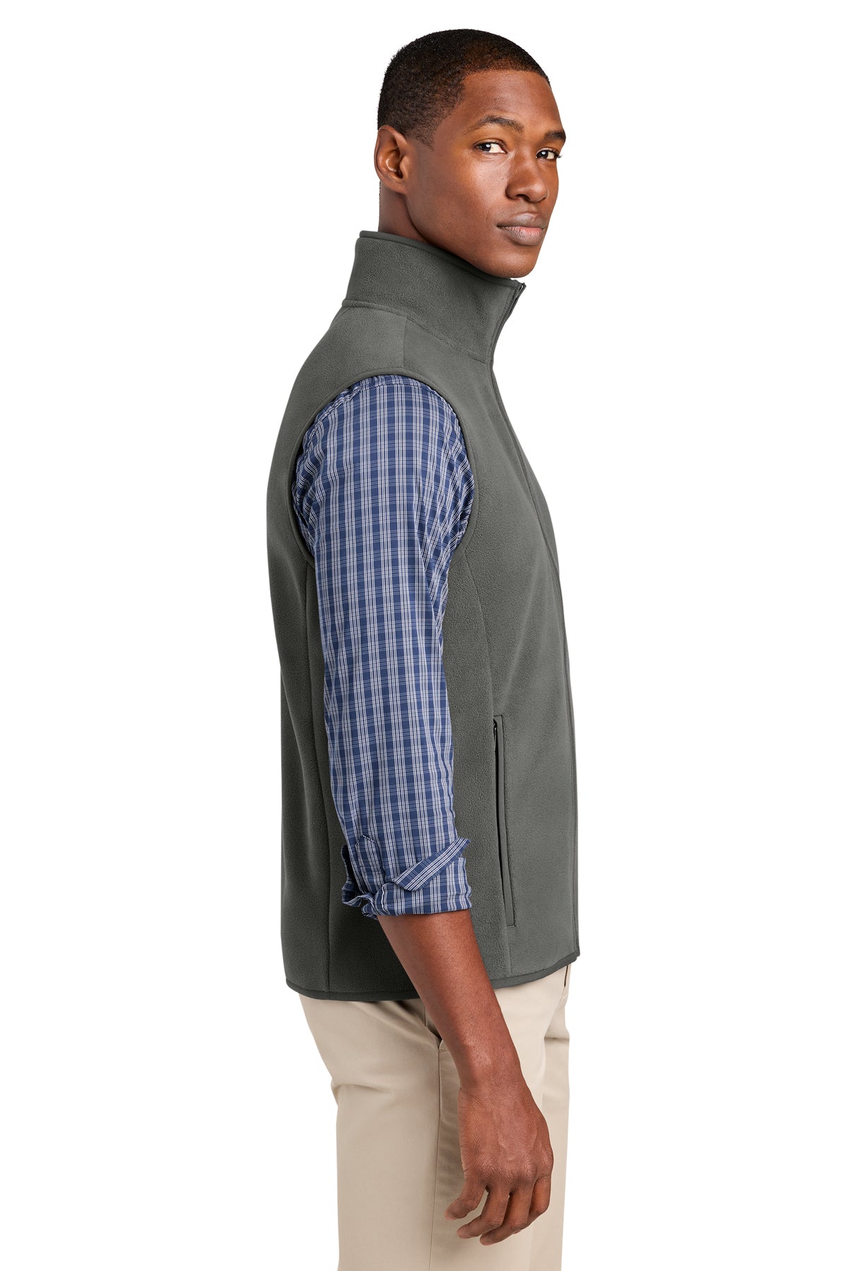 Brooks Brothers Custom Fleece Vest, Windsor Grey