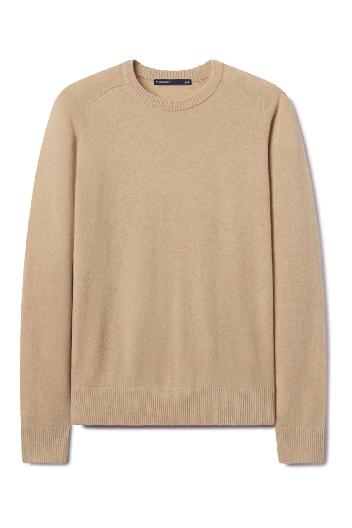B. Draddy 007 Custom Cashmere Crewneck, Camel Heather