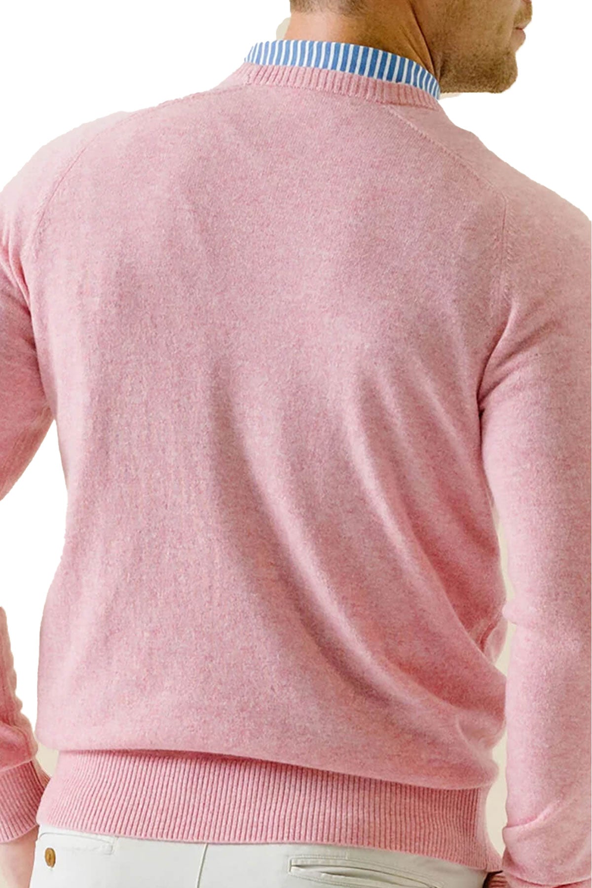 B. Draddy 007 Custom Cashmere Crewneck, Pink Heather