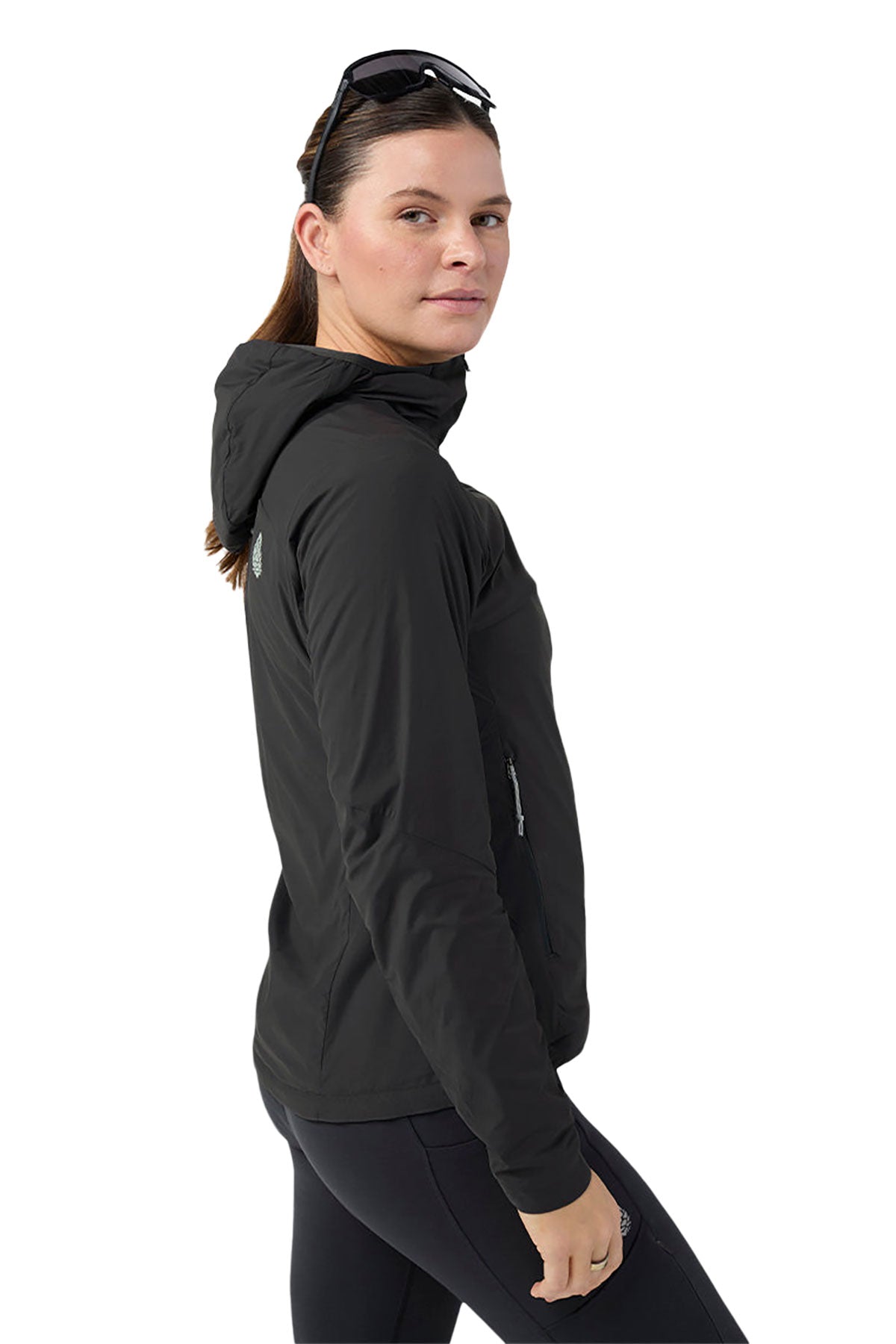 STIO Womens Dawner Custom Hooded Jackets, Boundary Black