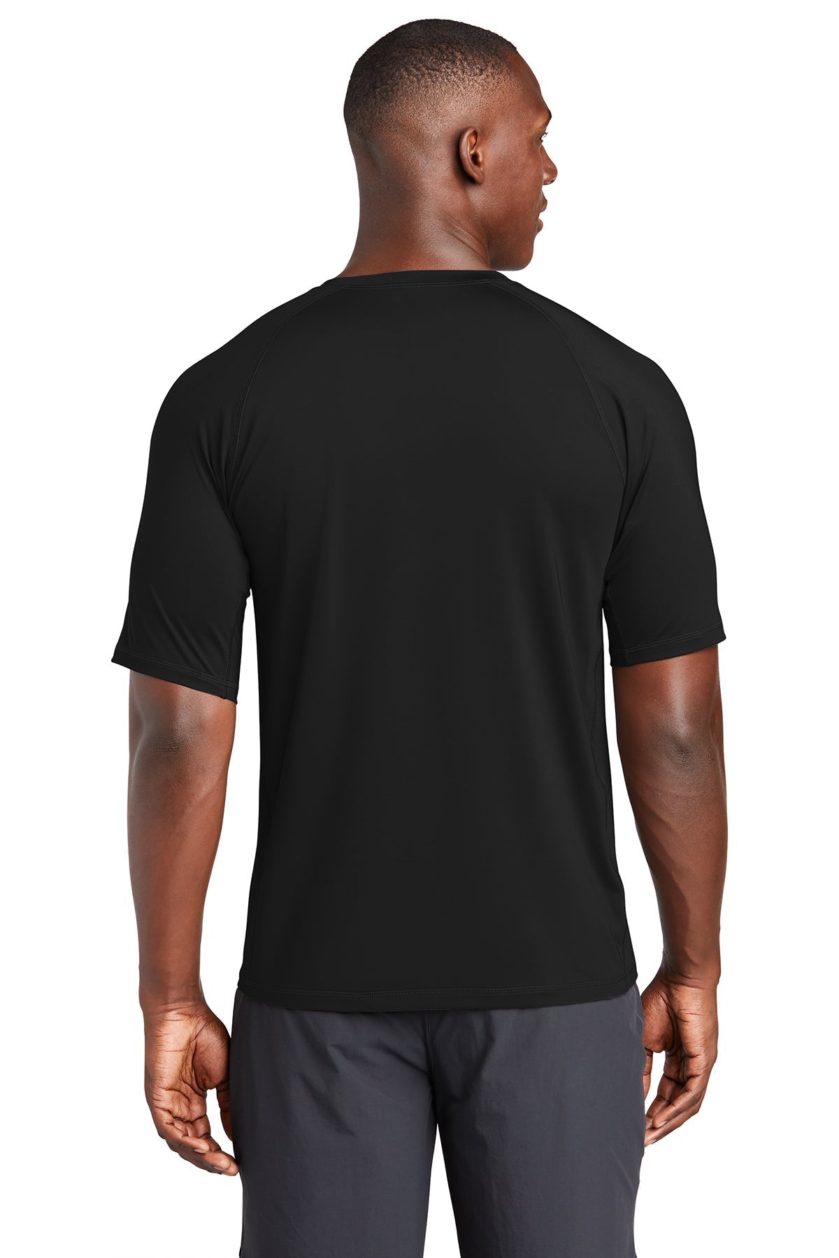Sport-Tek Rashguard Branded Tee's, Black [Stratolaunch]