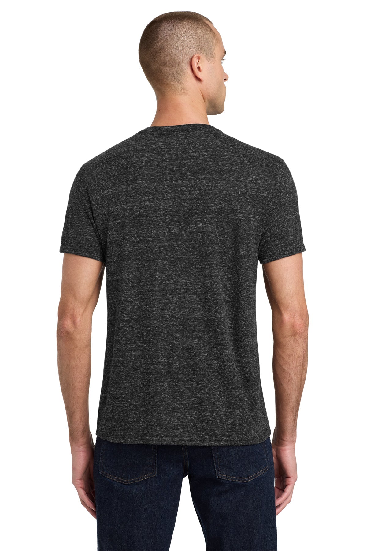 Jerzees Snow Heather Jersey T-Shirt 88M Black Ink
