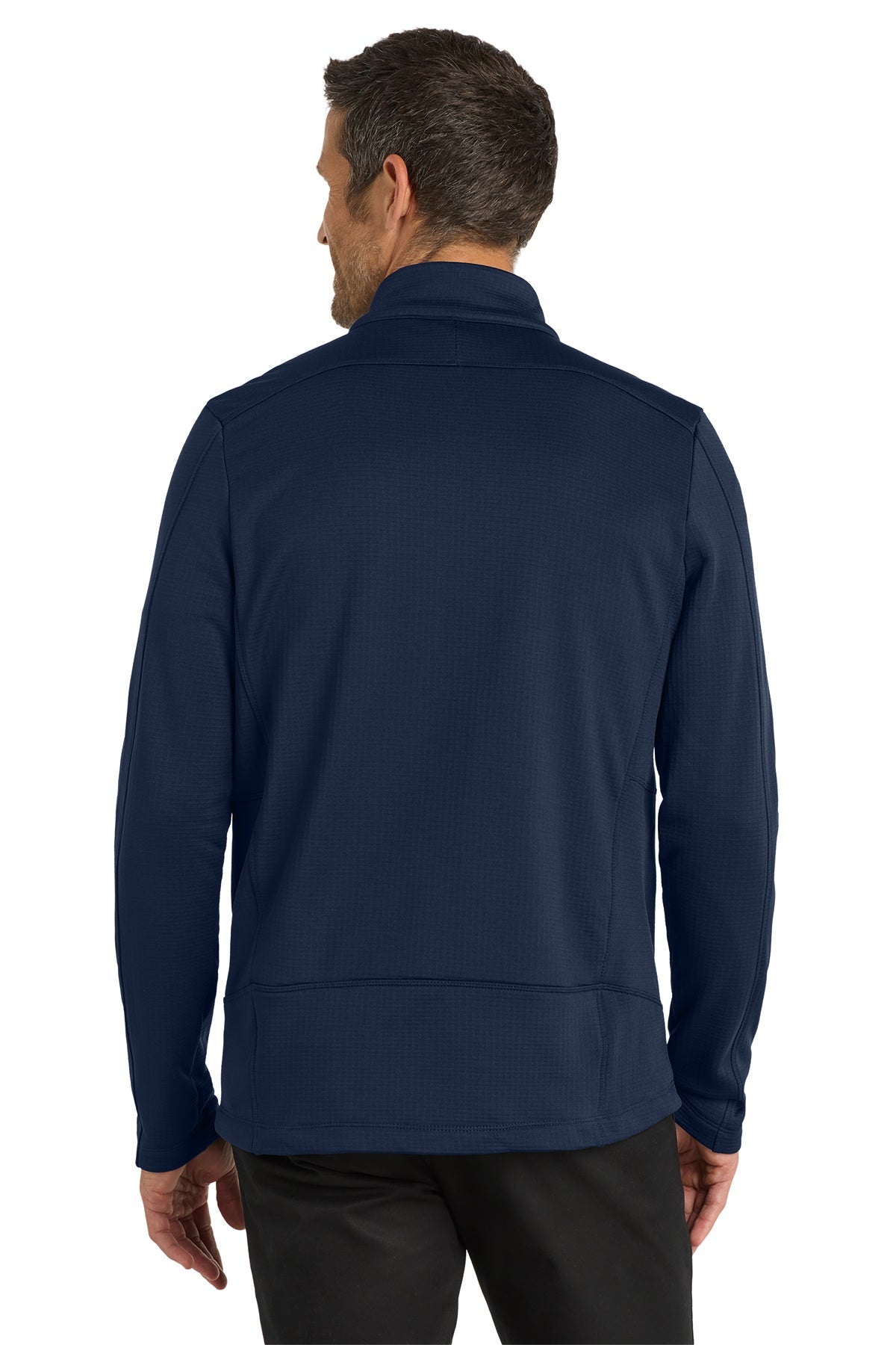 Port Authority Grid Fleece Custom Jackets, River Blue Navy