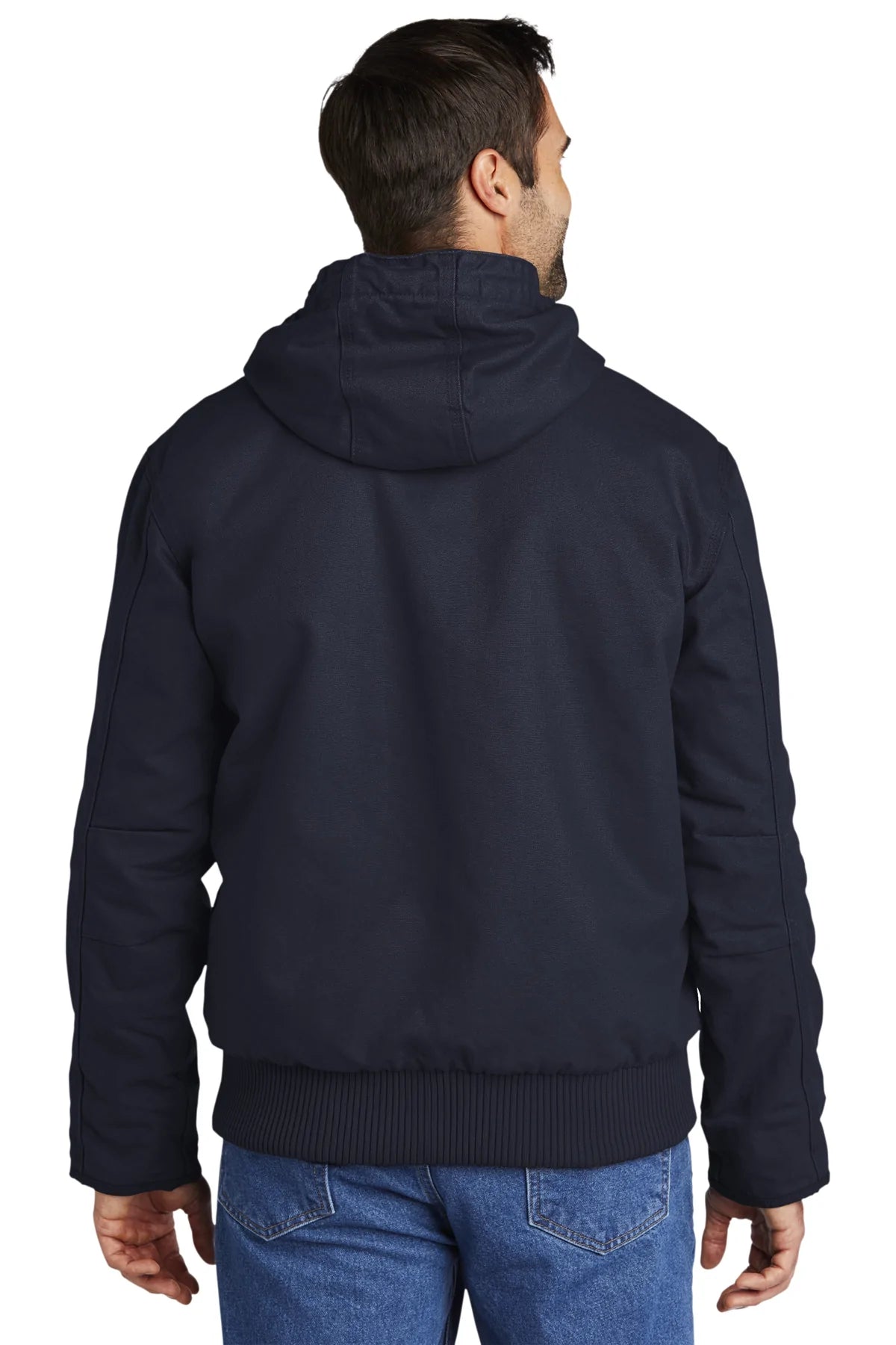 Carhartt Washed Duck Custom Jackets, Navy [Executive Construction]