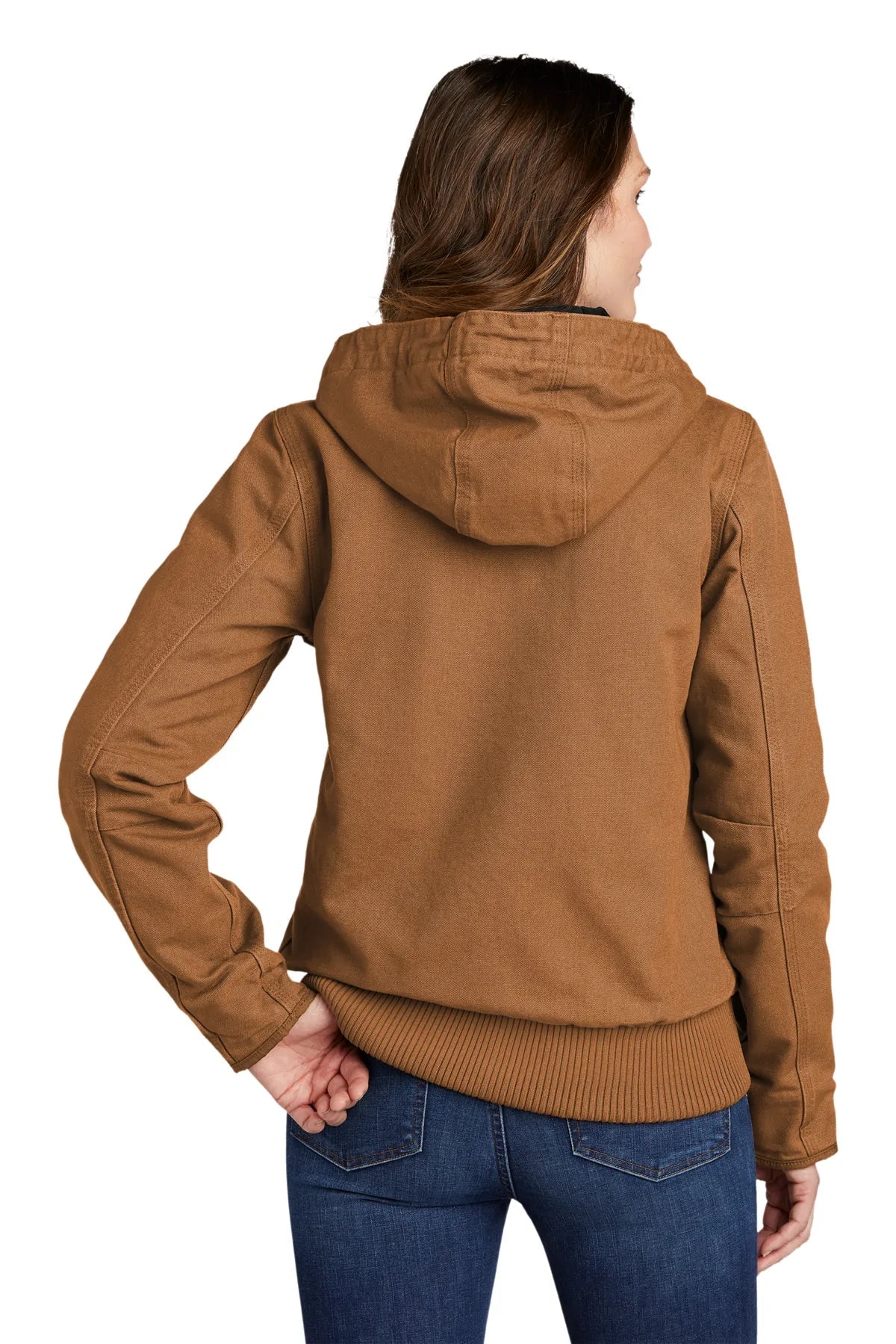 Carhartt Womens Washed Duck Custom Jackets, Carhartt Brown [Glazing Solutions]