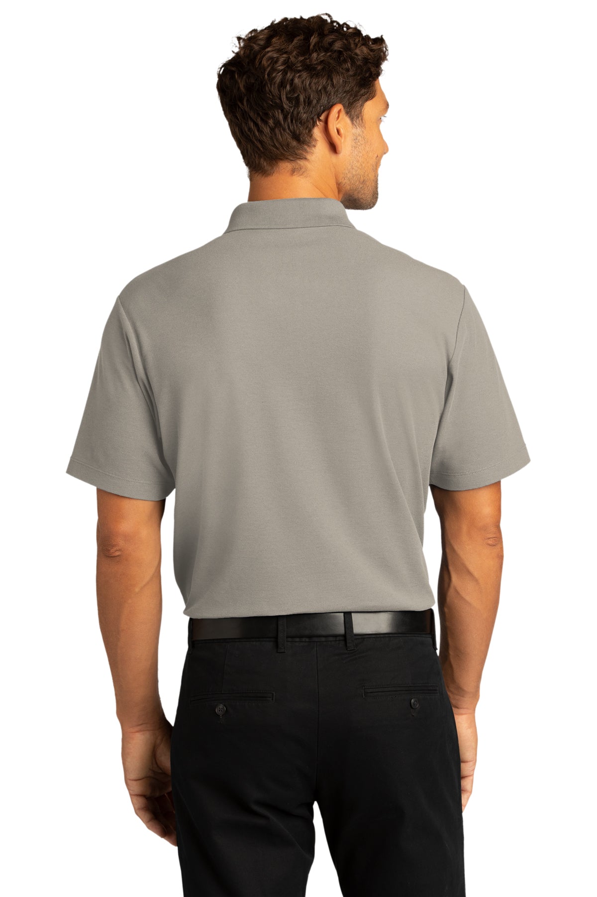 Port Authority SuperPro React Custom Polos, Gusty Grey