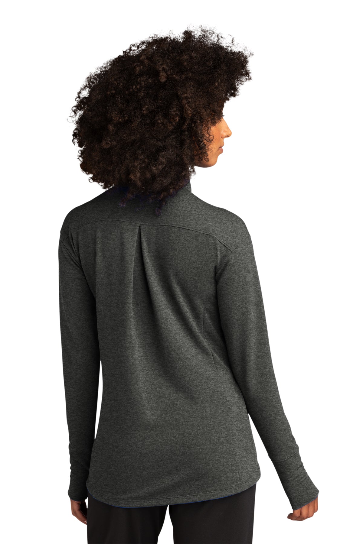 Sport-Tek Women's Custom Sport-Wick Flex Fleece Full-Zips, Dark Grey Heather