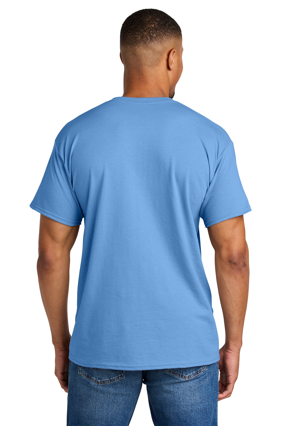 gildan dryblend cotton poly t shirt 8000 carolina blue