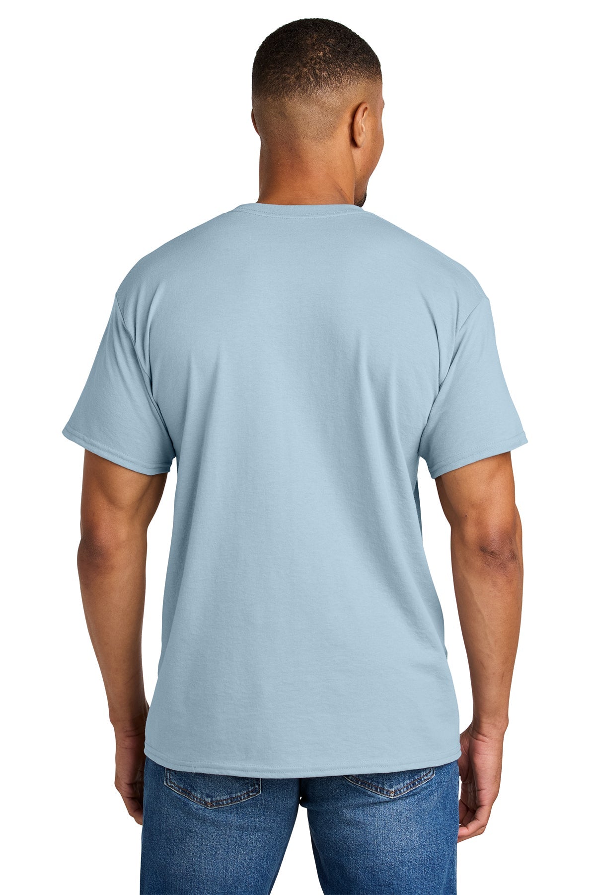 Gildan Dryblend Cotton Poly T Shirt Light Blue [Benjamin and Company]