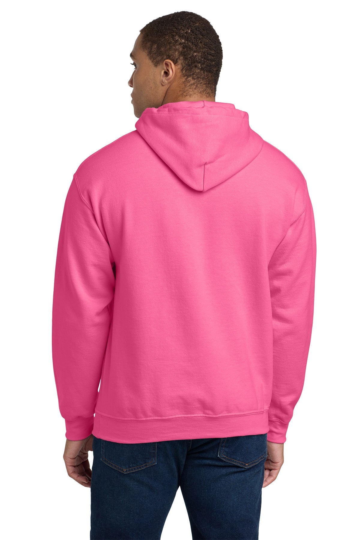 Gildan Heavy Blend Hooded Sweatshirt Safety Pink