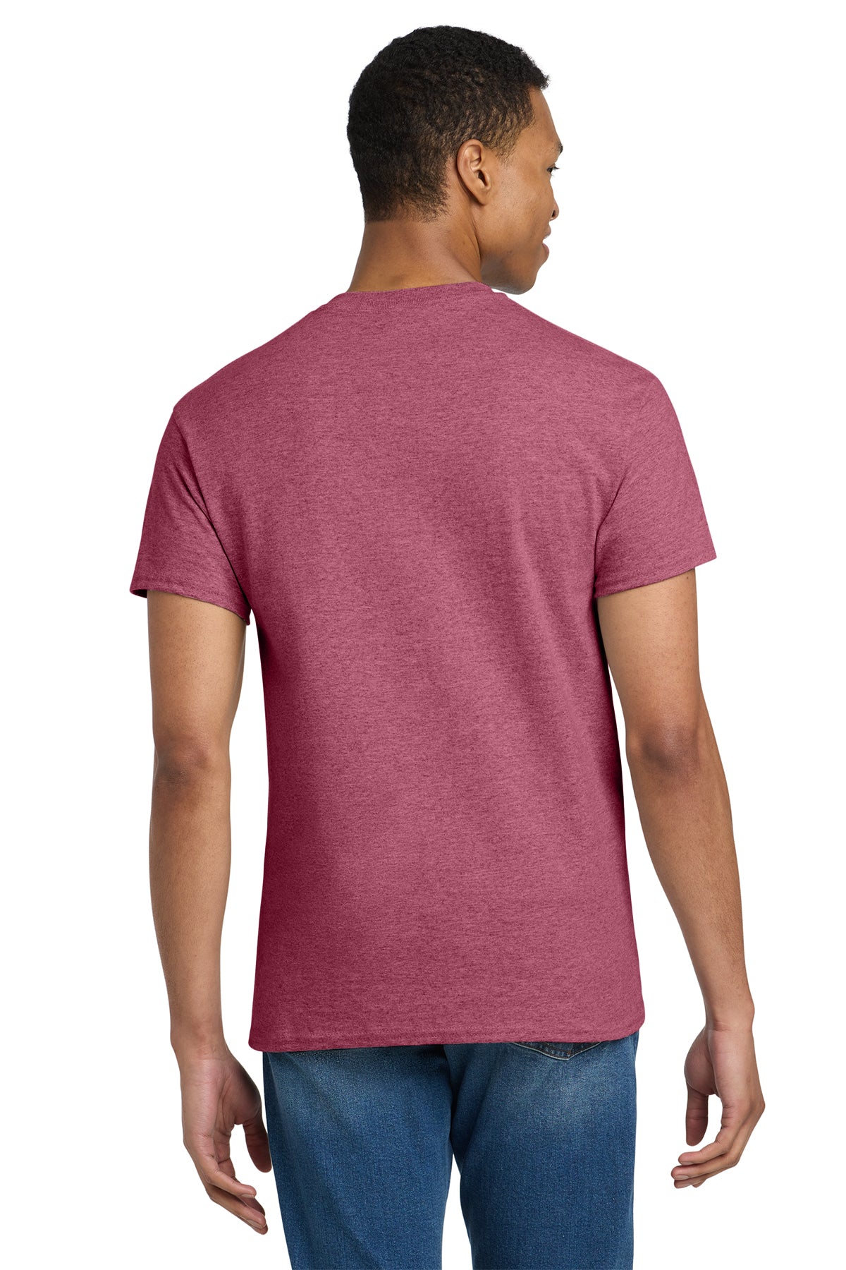 gildan ultra cotton t shirt 2000 heathered cardinal