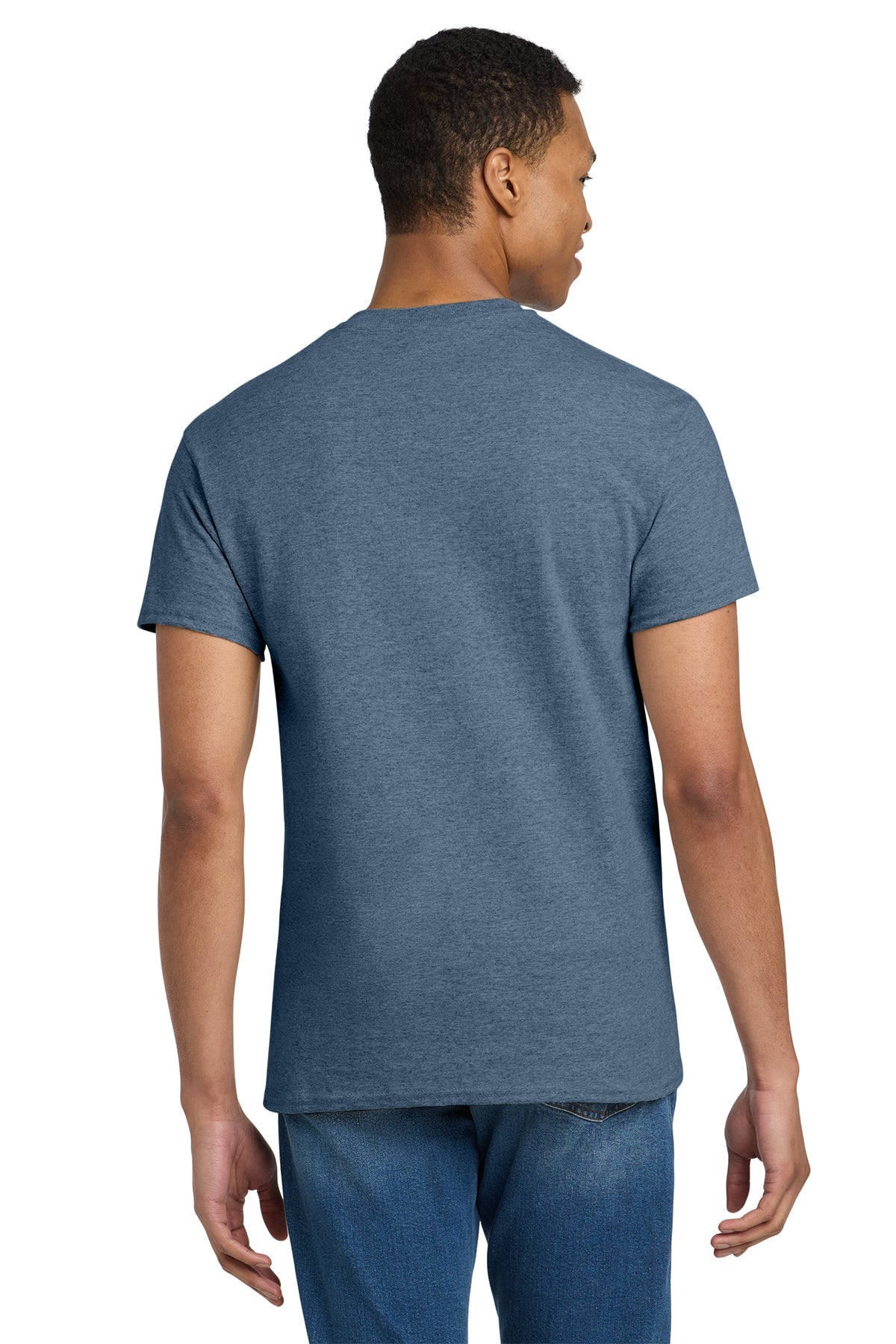 gildan ultra cotton t shirt 2000 heathered indigo