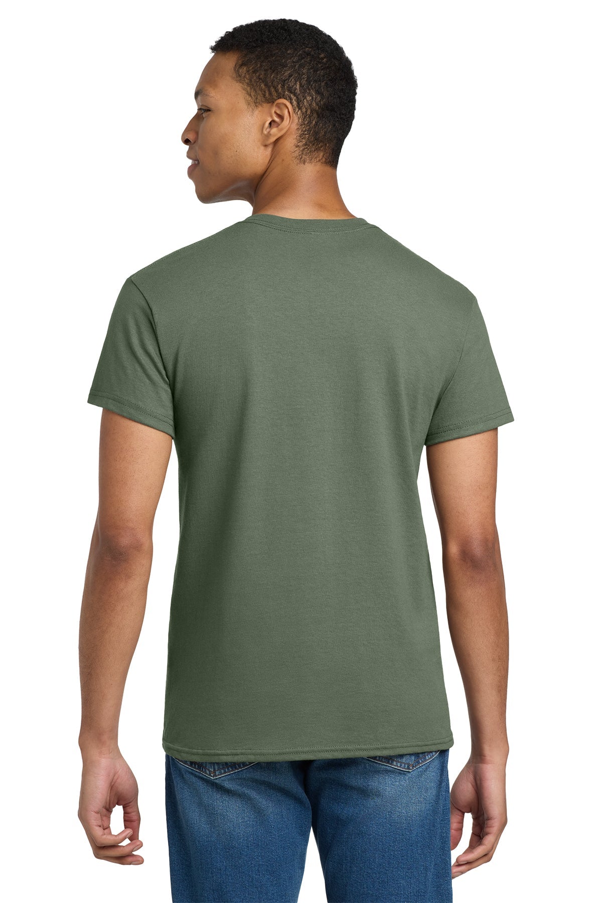 gildan ultra cotton t shirt 2000 military green