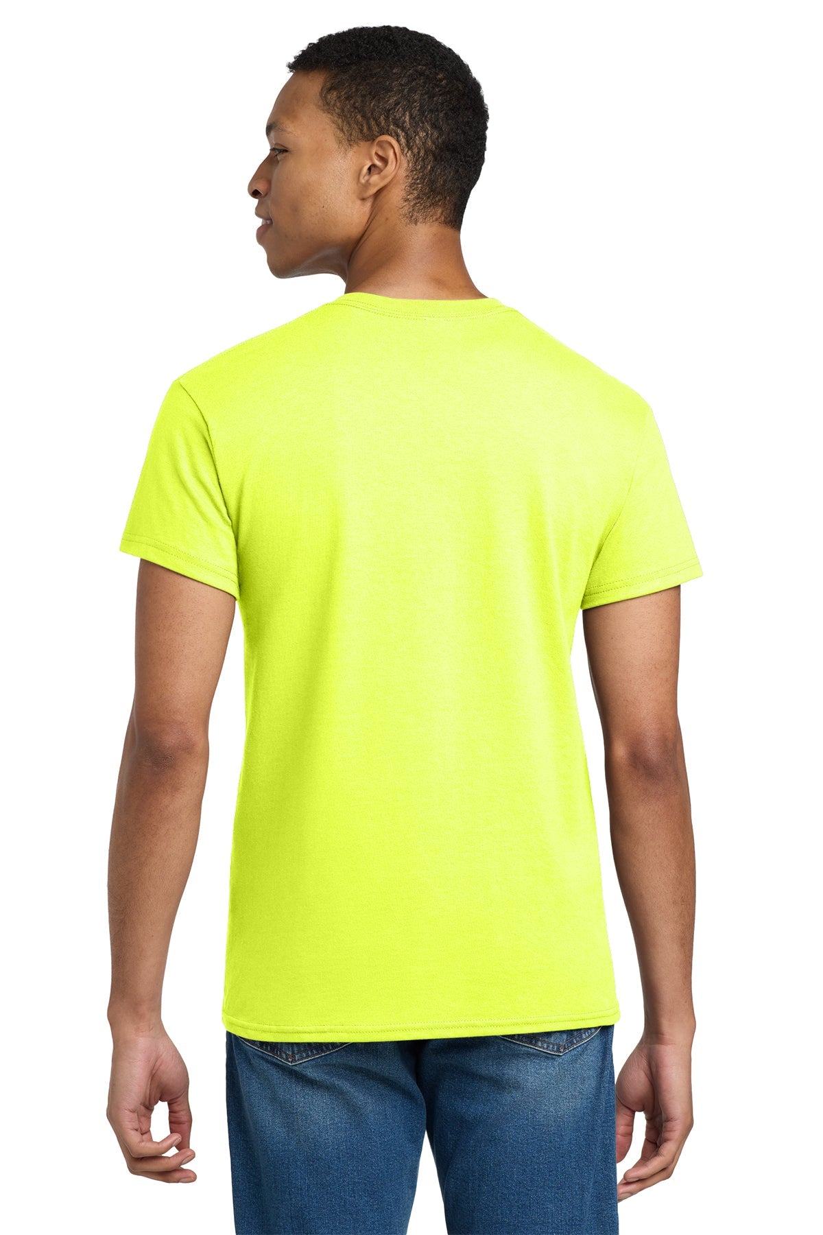 gildan ultra cotton t shirt 2000 safety green