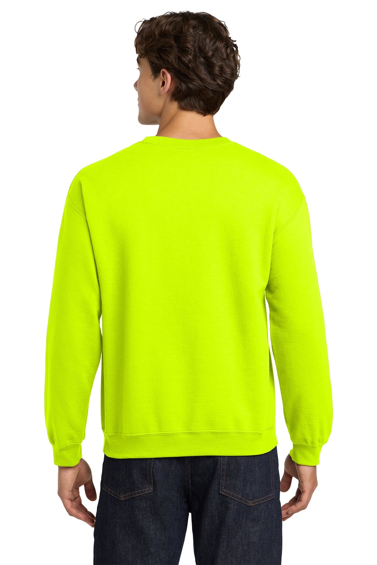 Gildan Heavy Blend Crewneck Sweatshirt Safety Green