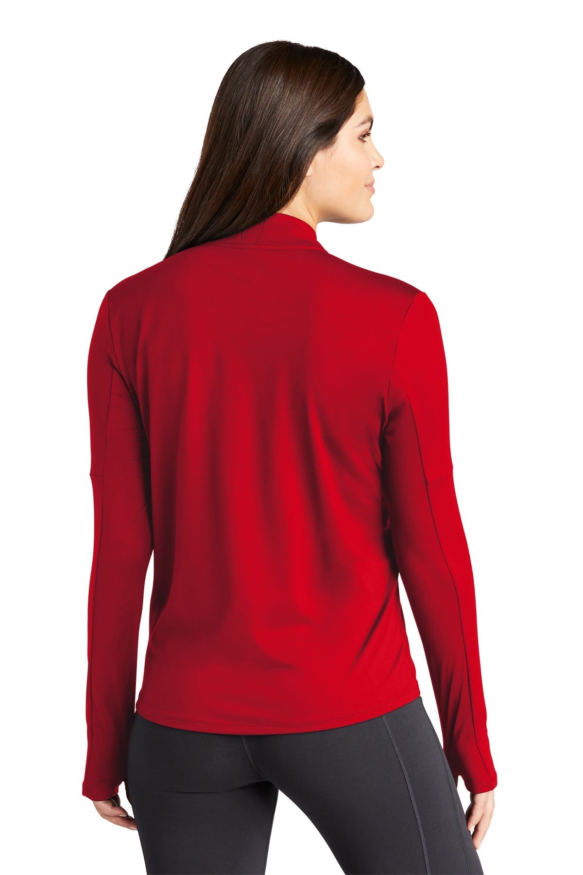 Nike Ladies Dri-FIT Element Custom Quarter Zips, Top Scarlet [Fire Solutions]