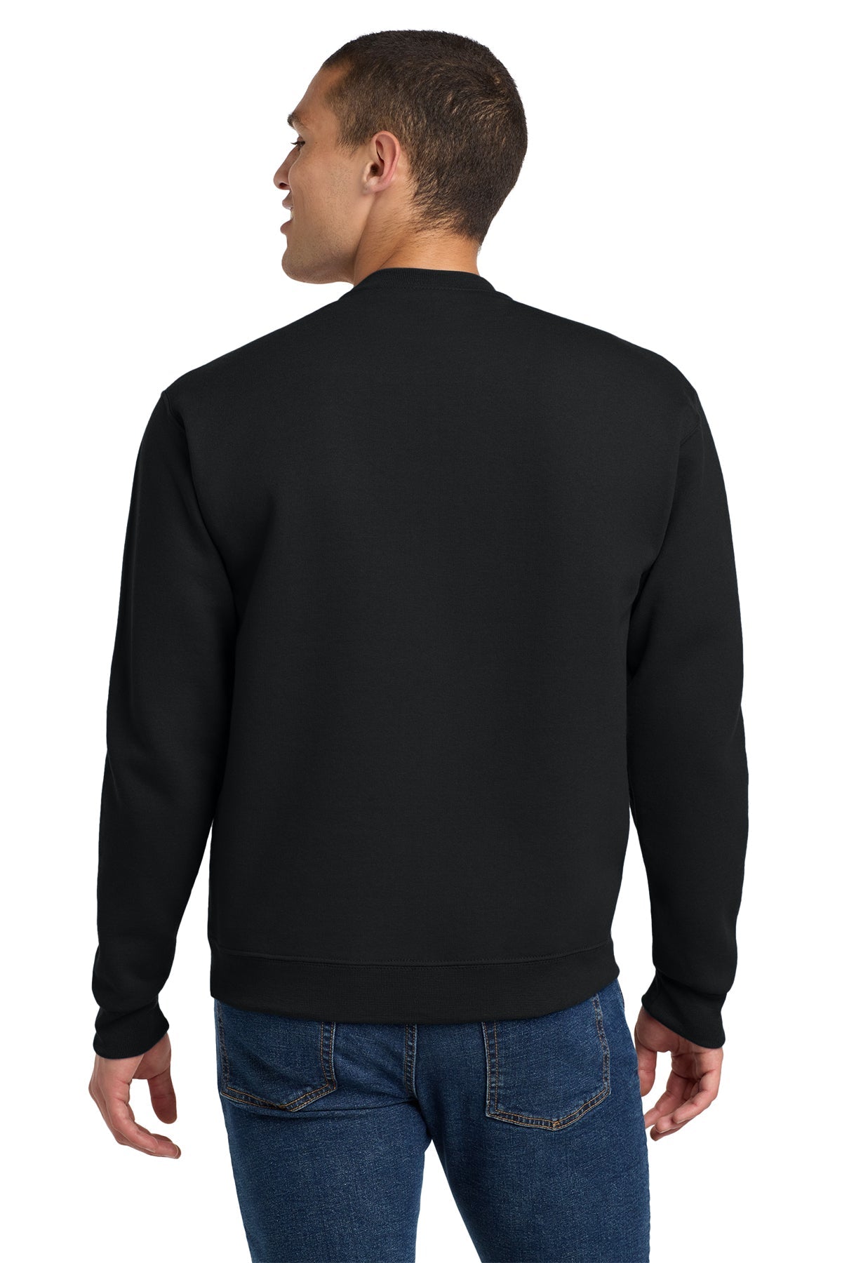 Jerzees Super Sweats NuBlend Crewneck Sweatshirt 4662M Black