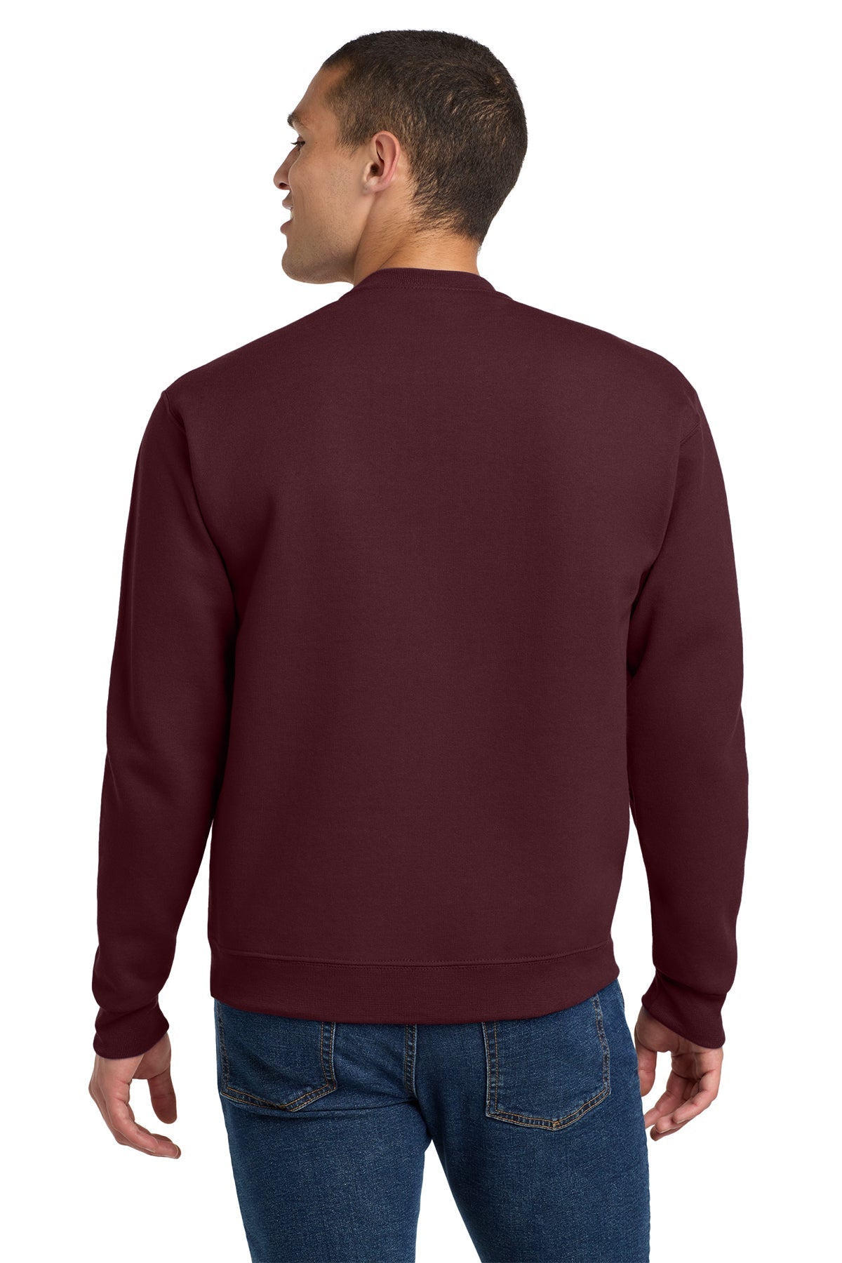 Jerzees Super Sweats NuBlend Crewneck Sweatshirt 4662M Maroon