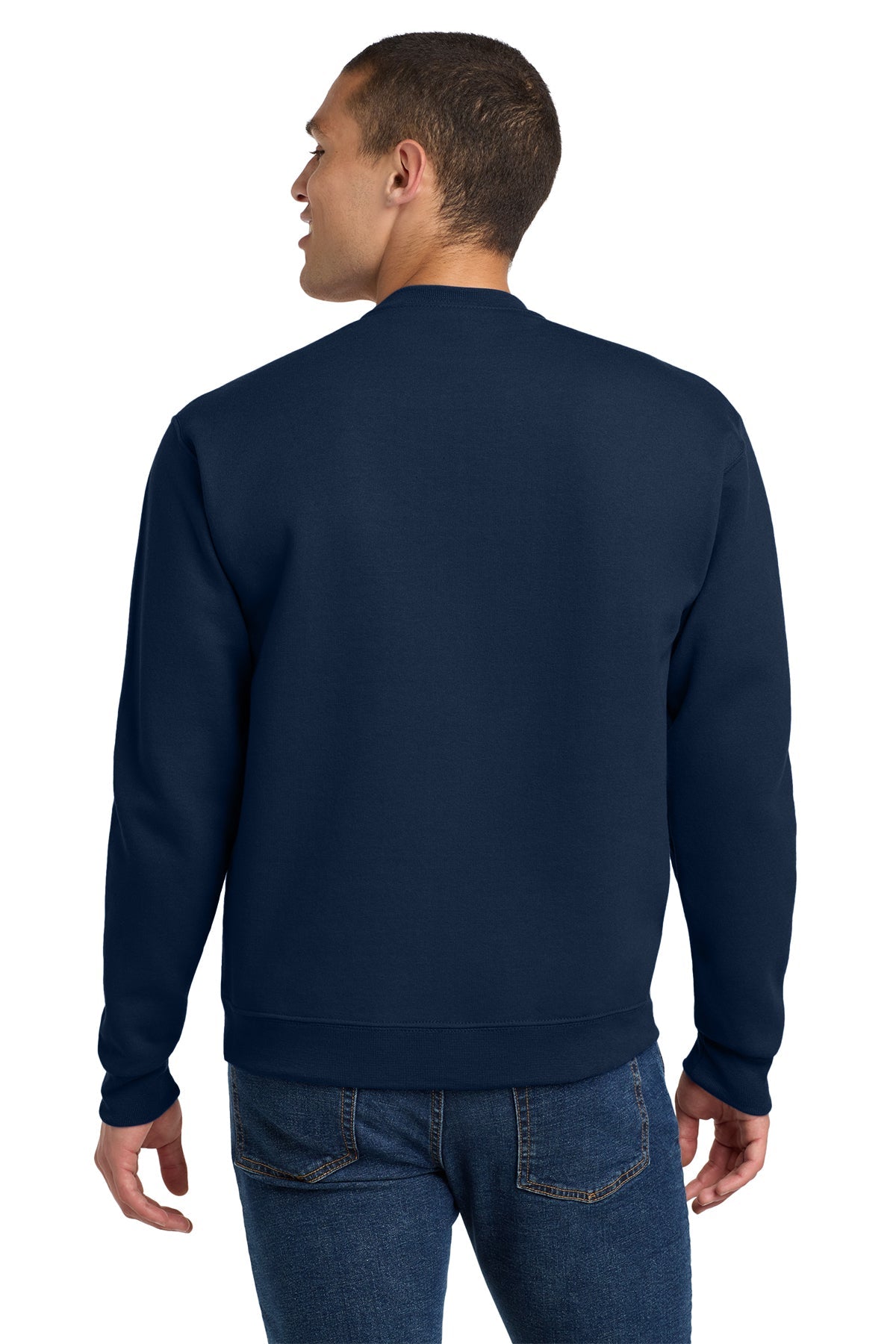 Jerzees Super Sweats NuBlend Crewneck Sweatshirt 4662M Navy