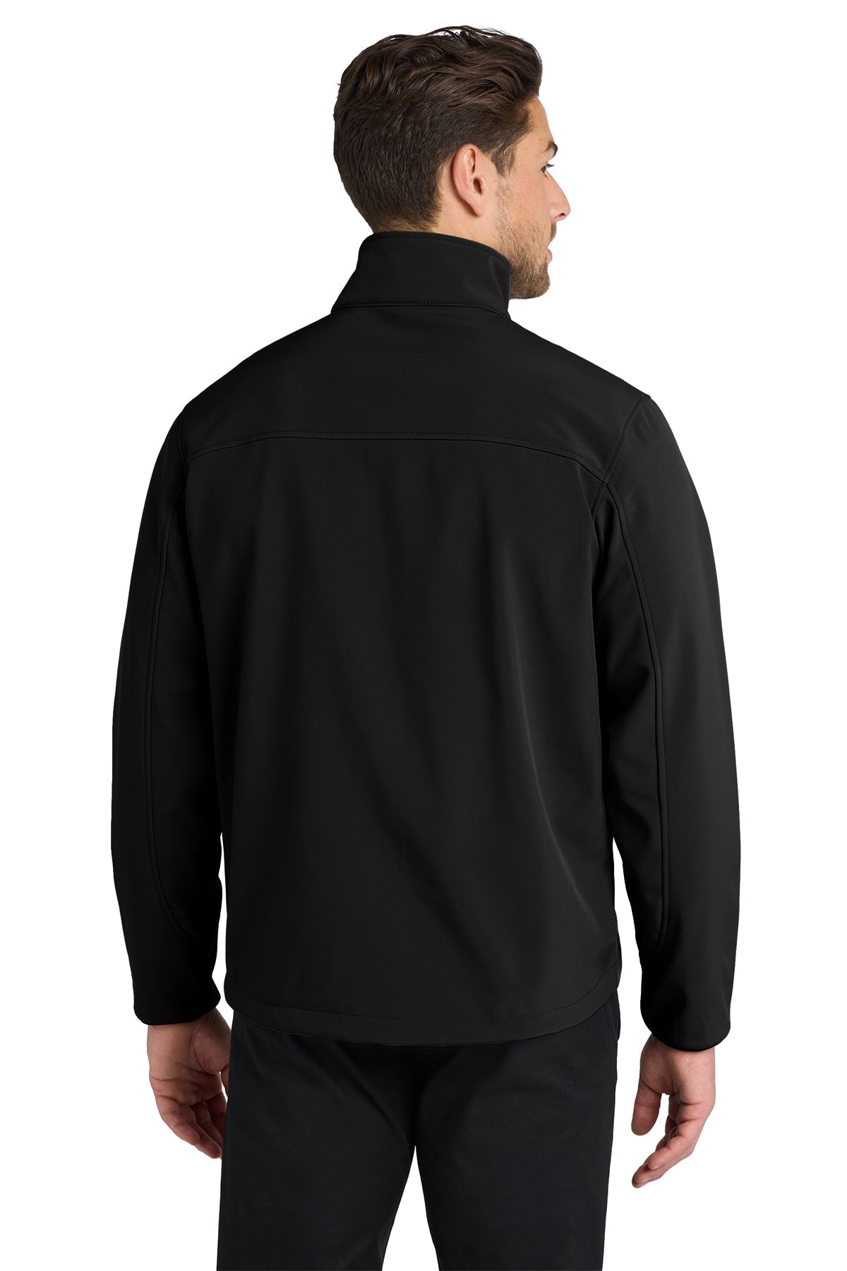 Port Authority Glacier Soft Shell Custom Jackets, Black/ Chrome