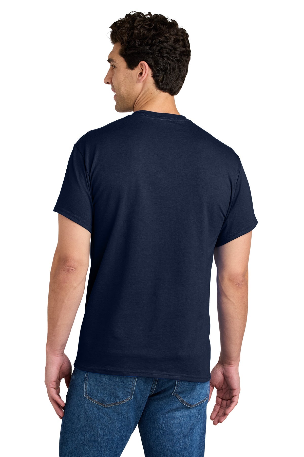 gildan dryblend cotton poly pocket t shirt 8300 navy