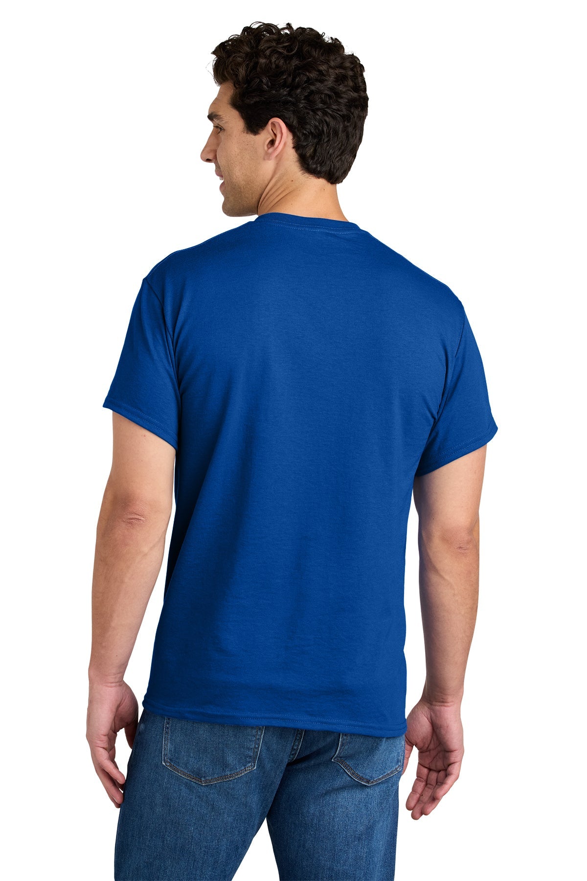 gildan dryblend cotton poly pocket t shirt 8300 royal