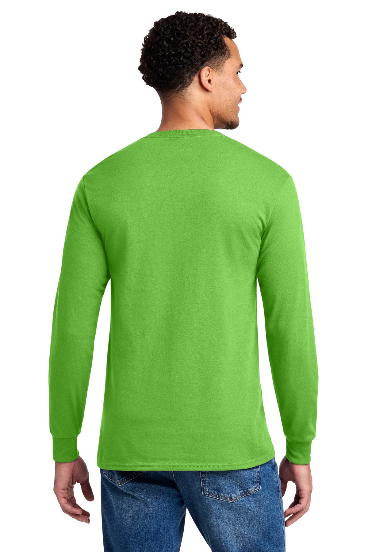 Jerzees Dri-Power 50/50 Cotton/Poly Long Sleeve T-Shirt 29LS Kiwi