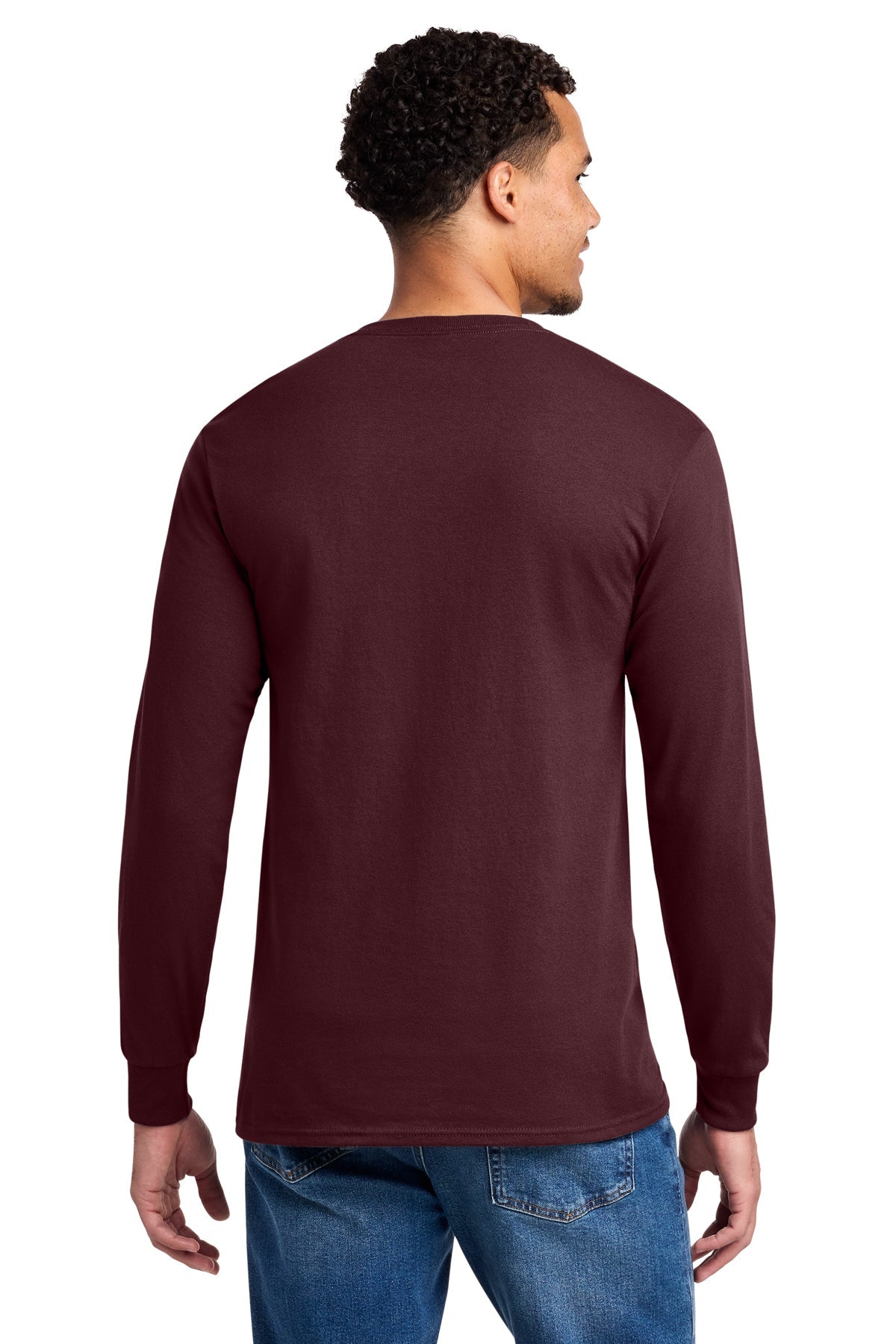 Jerzees Dri-Power 50/50 Cotton/Poly Long Sleeve T-Shirt 29LS Maroon