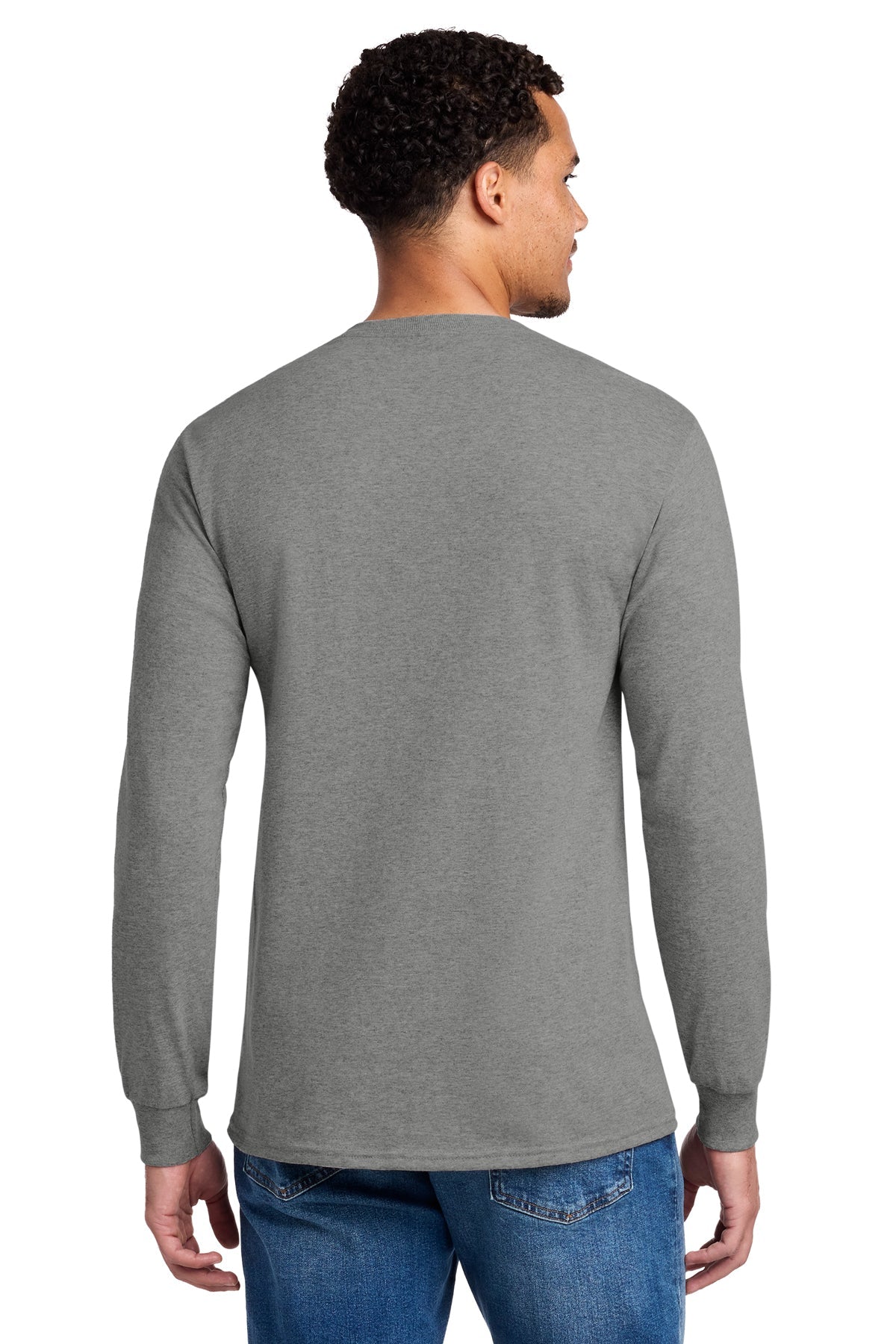 Jerzees Dri-Power 50/50 Cotton/Poly Long Sleeve T-Shirt 29LS Oxford [Black's Valley AG]