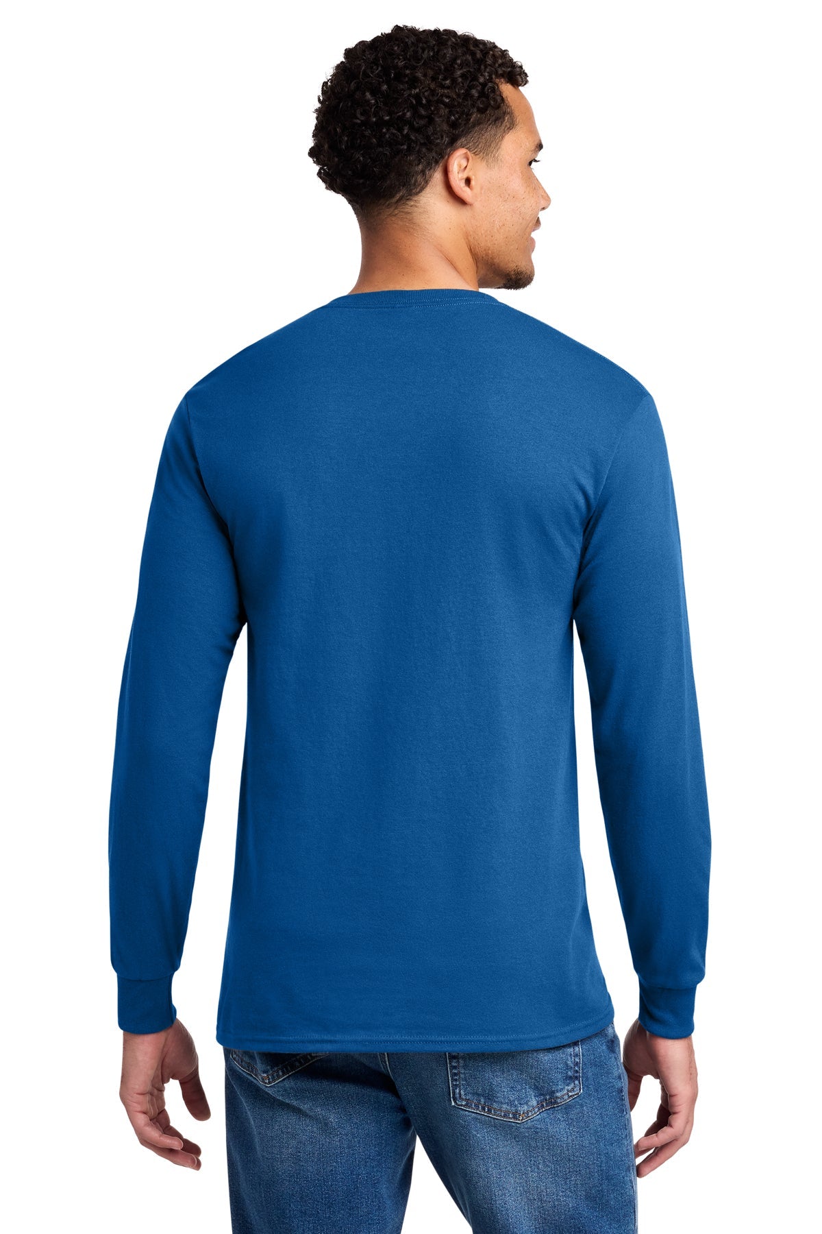 Jerzees Dri-Power 50/50 Cotton/Poly Long Sleeve T-Shirt 29LS Royal