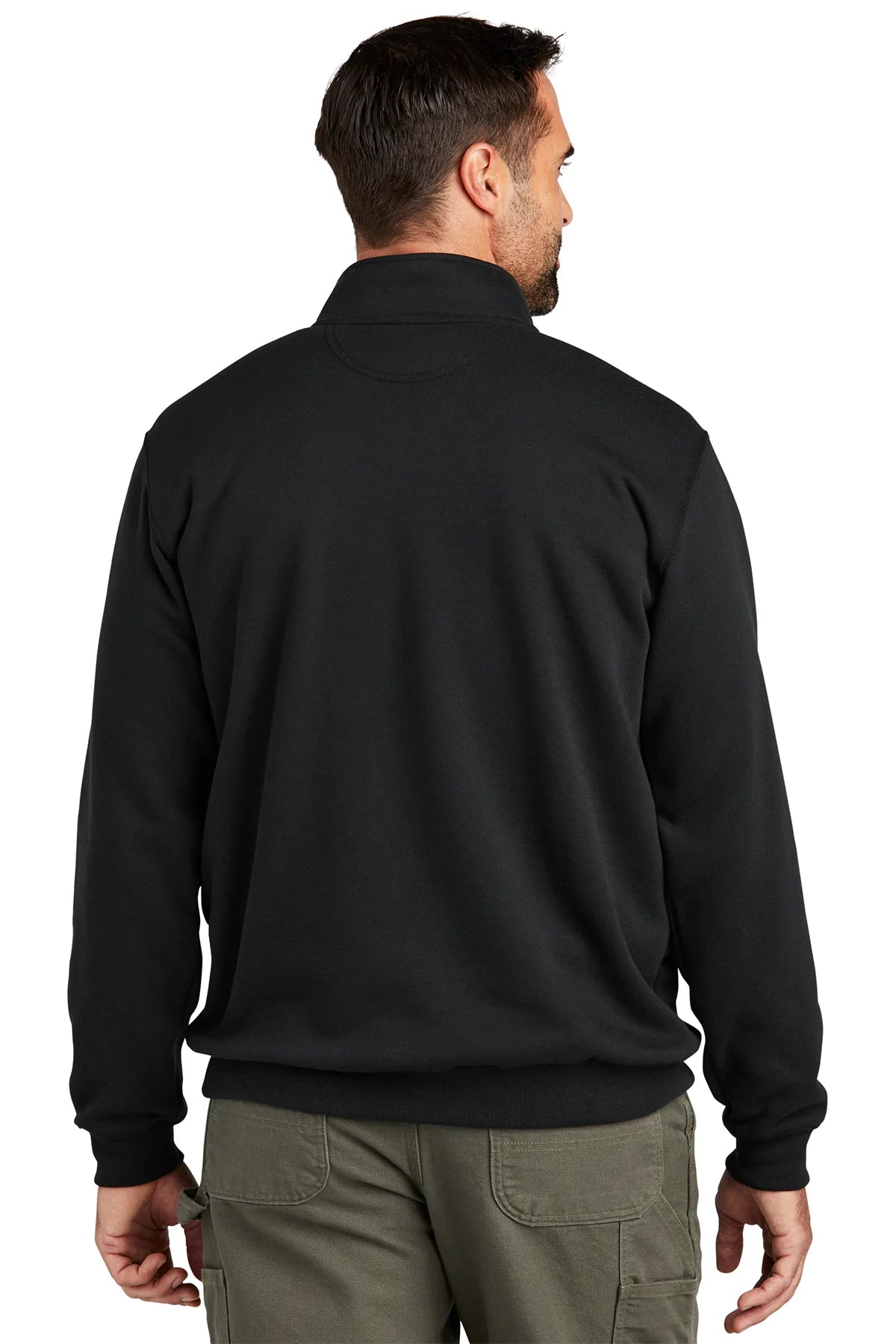 Carhartt Mock Neck Custom Sweatshirts, Black [TW Constructors]