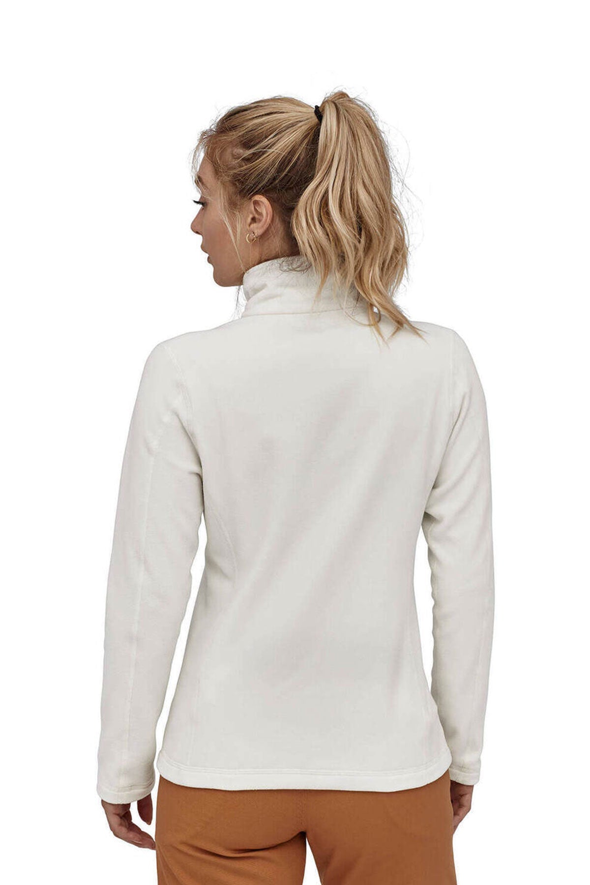 Patagonia Womens Micro D Custom Quarter Zips, Birch White [NCT]