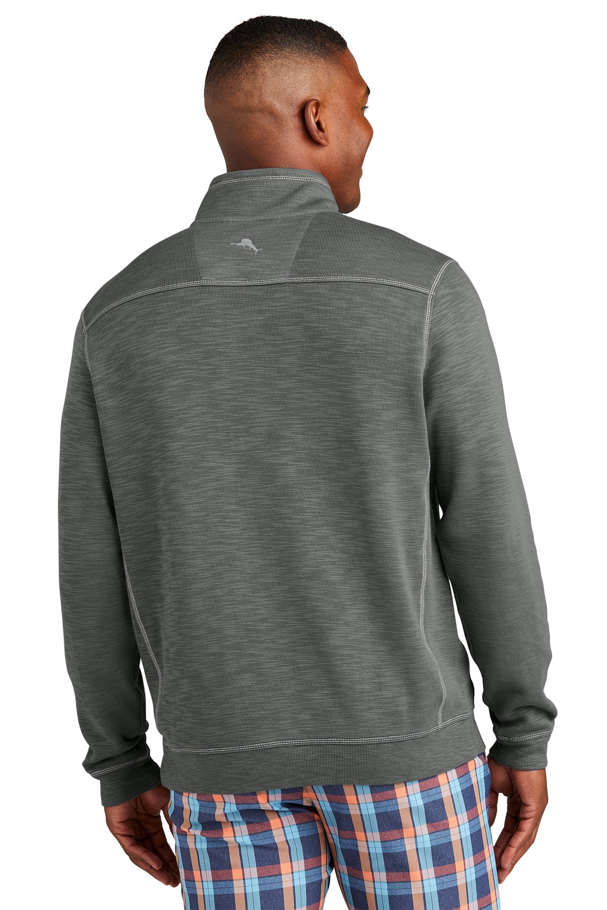Custom Tommy Bahama Tobago Bay Quarter Zip ST226342TB Cave Grey